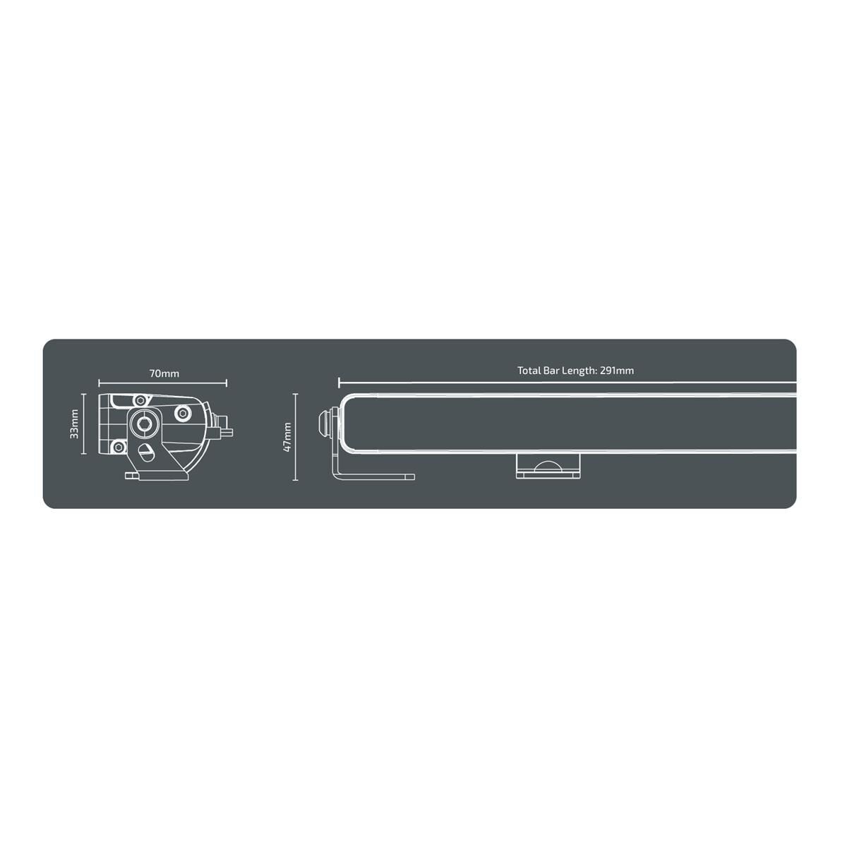 LED 11.4" SLIMLINE LIGHT BAR DOUBLE ROW - COMBO BEAM 12-24VOLT, , scaau_hi-res