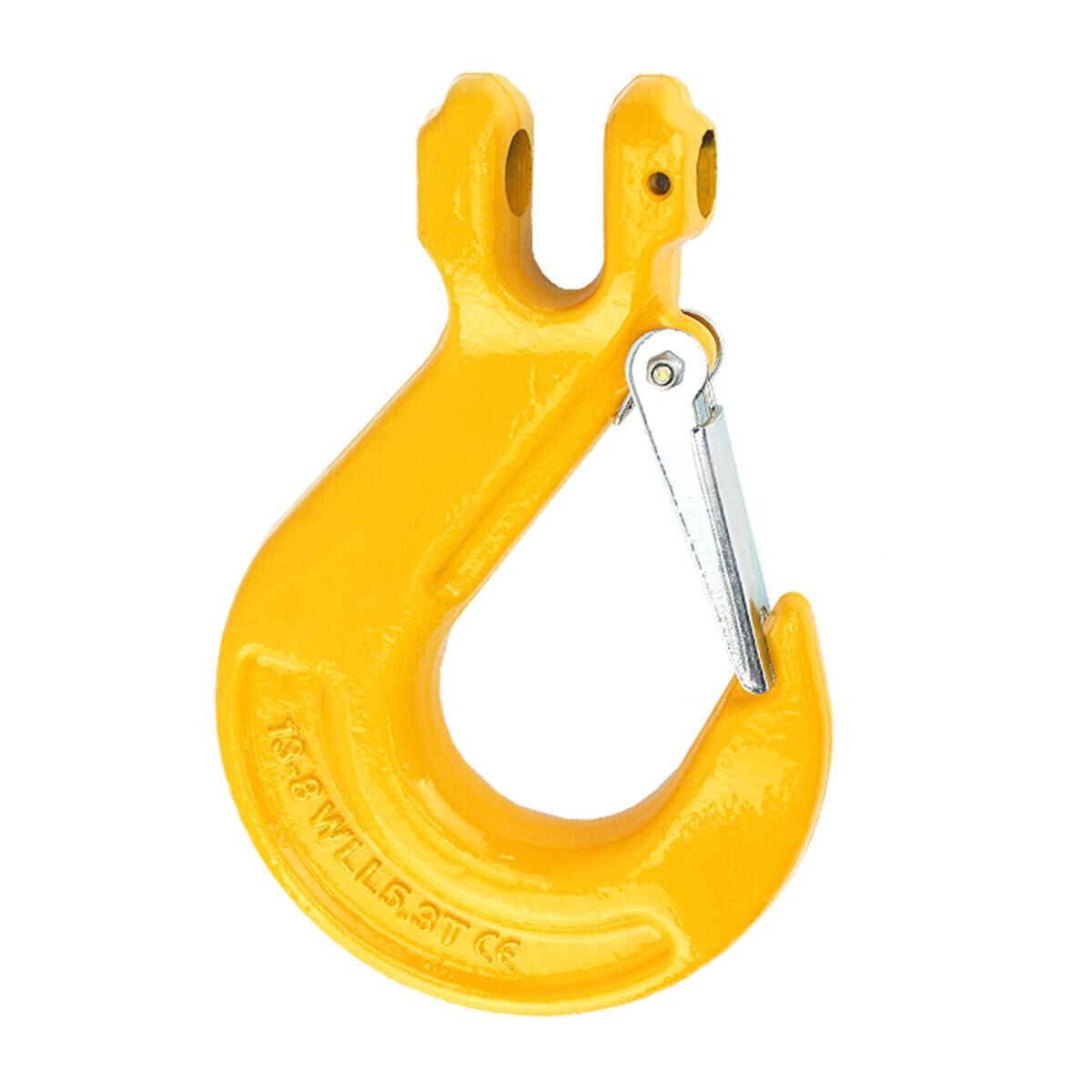 Sunrise Clevis Lifting Hook with Latch 7/8-8 Rated 2000kg, , scaau_hi-res