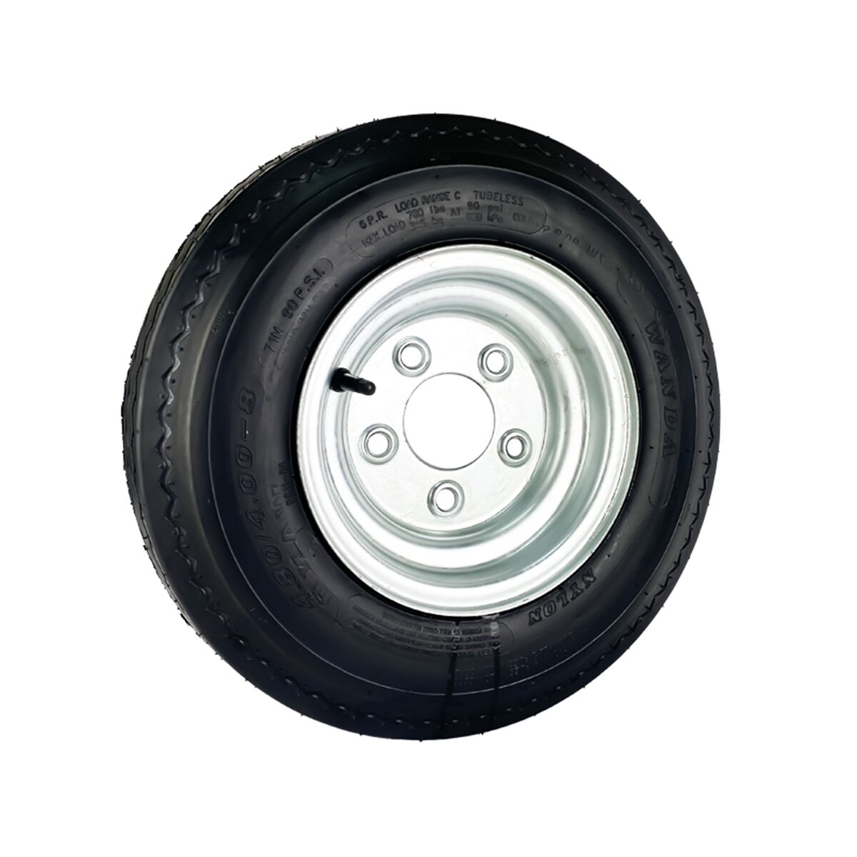 Sunrise Trailer Wheel 8 x 3.75" Suit Holden HT 4.8/4.00 Tyre Galvanised, , scaau_hi-res