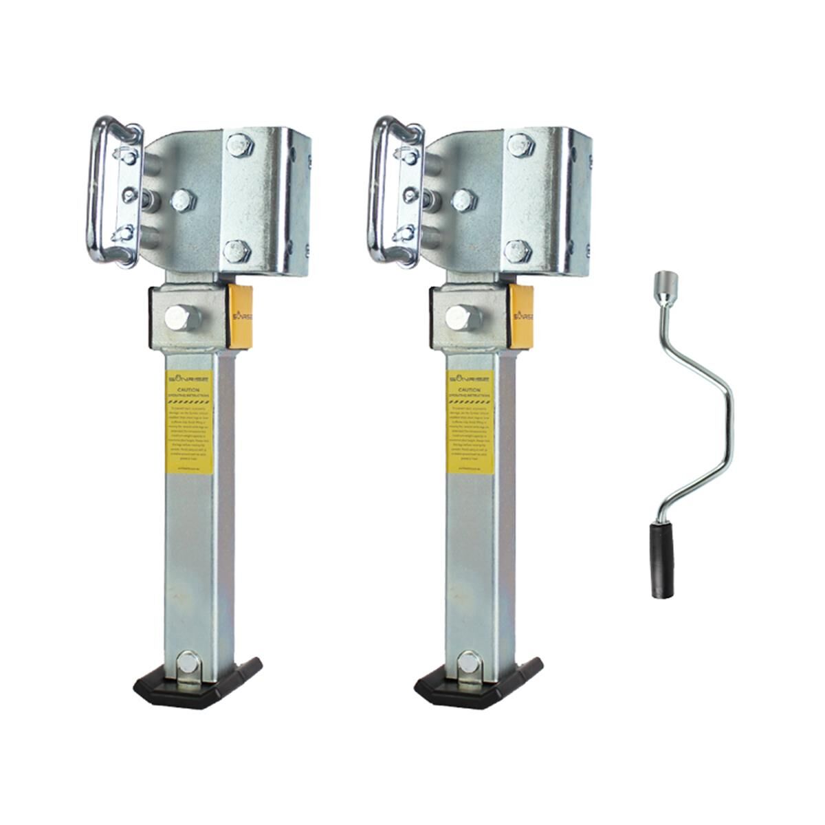 Sunrise Drop Down Leg Set Steel Base 1000lbs - 400mm, , scaau_hi-res