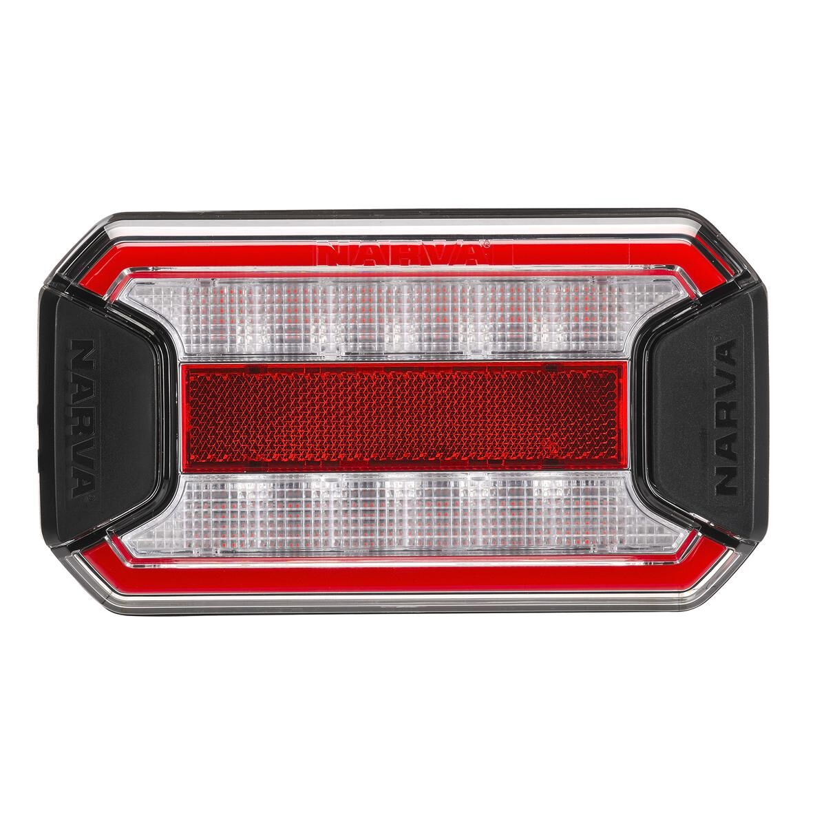 Narva 9-33 Volt LED Stop/Tail Lamp with In-Built Reflector, Clear Lens and 0.5m of Hard-Wired Cable, , scaau_hi-res