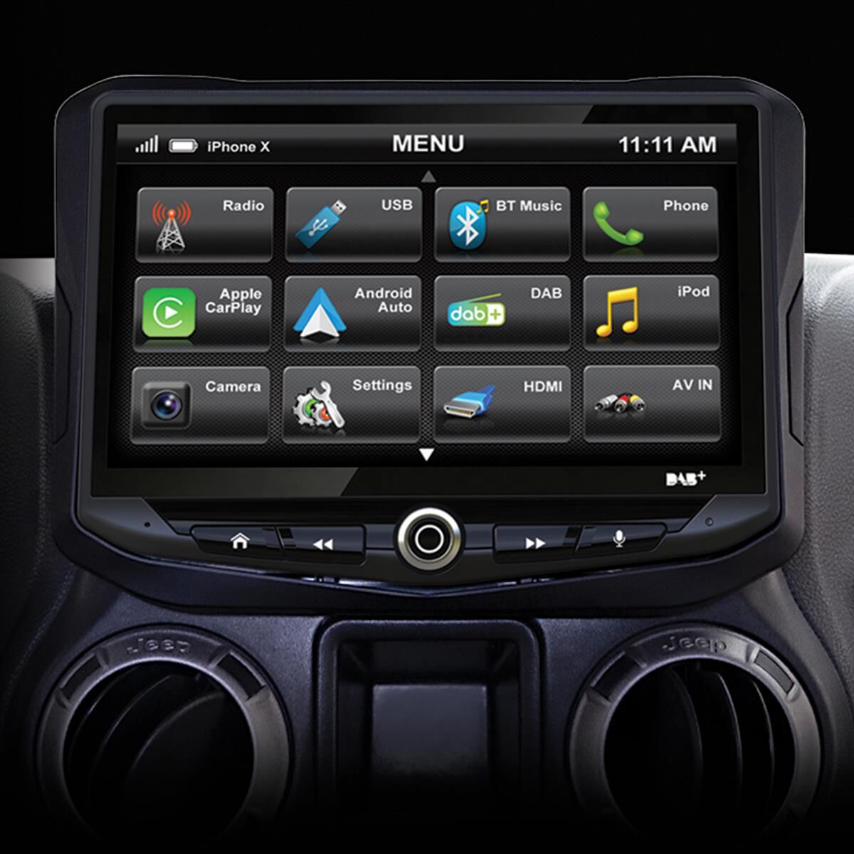 10" MULTIMEDIA RECEIVER TO SUIT JEEP WRANGLER JK, , scaau_hi-res