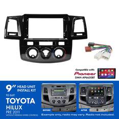 9" HEAD UNIT INSTALL KIT TO SUIT TOYOTA HILUX PRE 2011, , scaau_hi-res