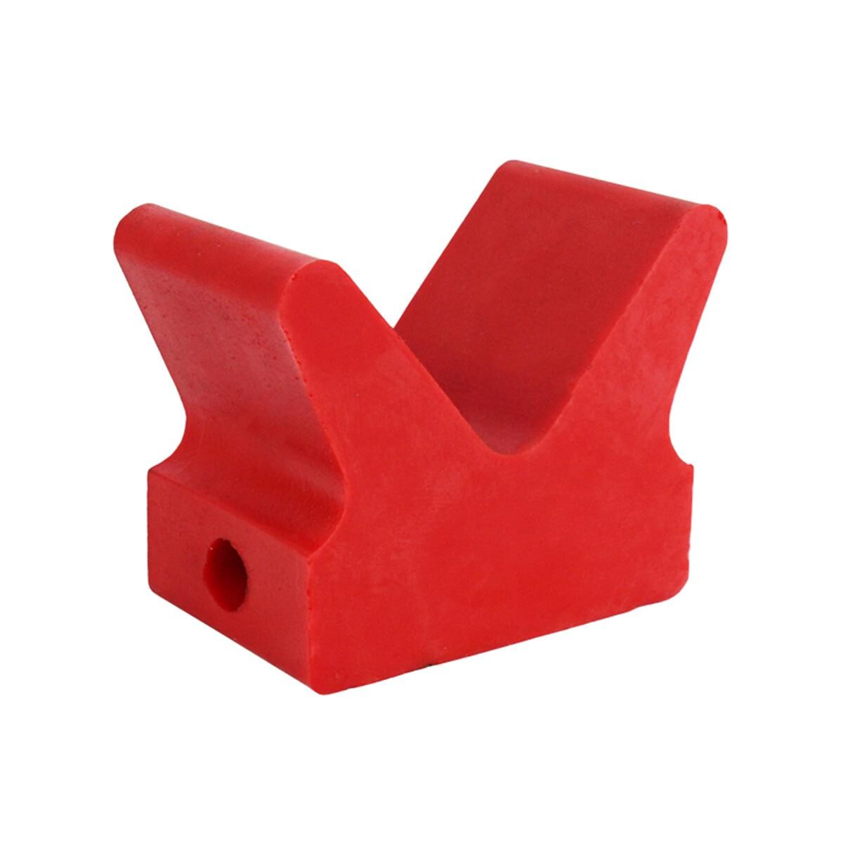 Sunrise Poly Soft V Block 4" 14mm Bore 90mm Base Red, , scaau_hi-res