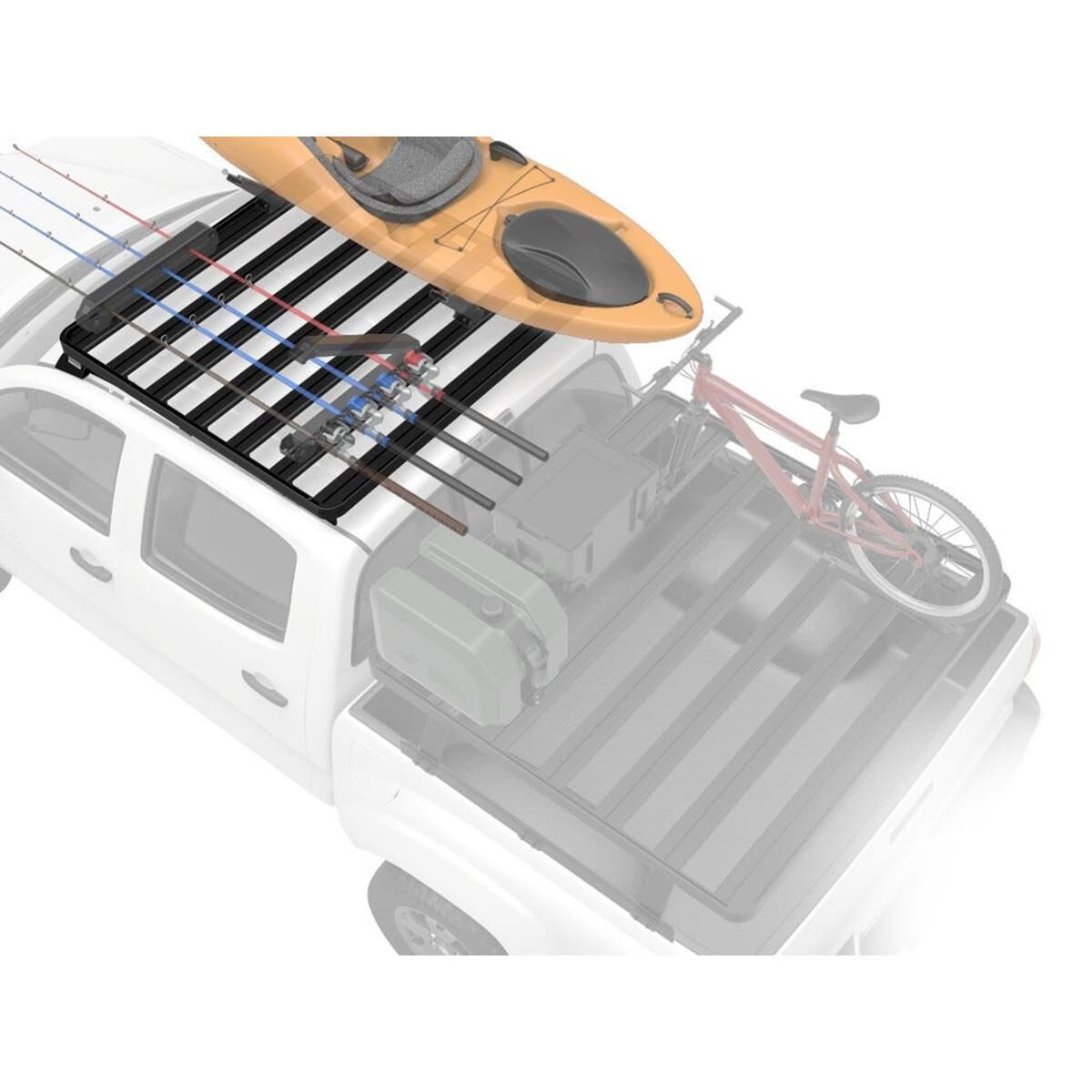 FRONT RUNNER TOYOTA HILUX (2005-2015) SLIMLINE II ROOF RACK KIT, , scaau_hi-res