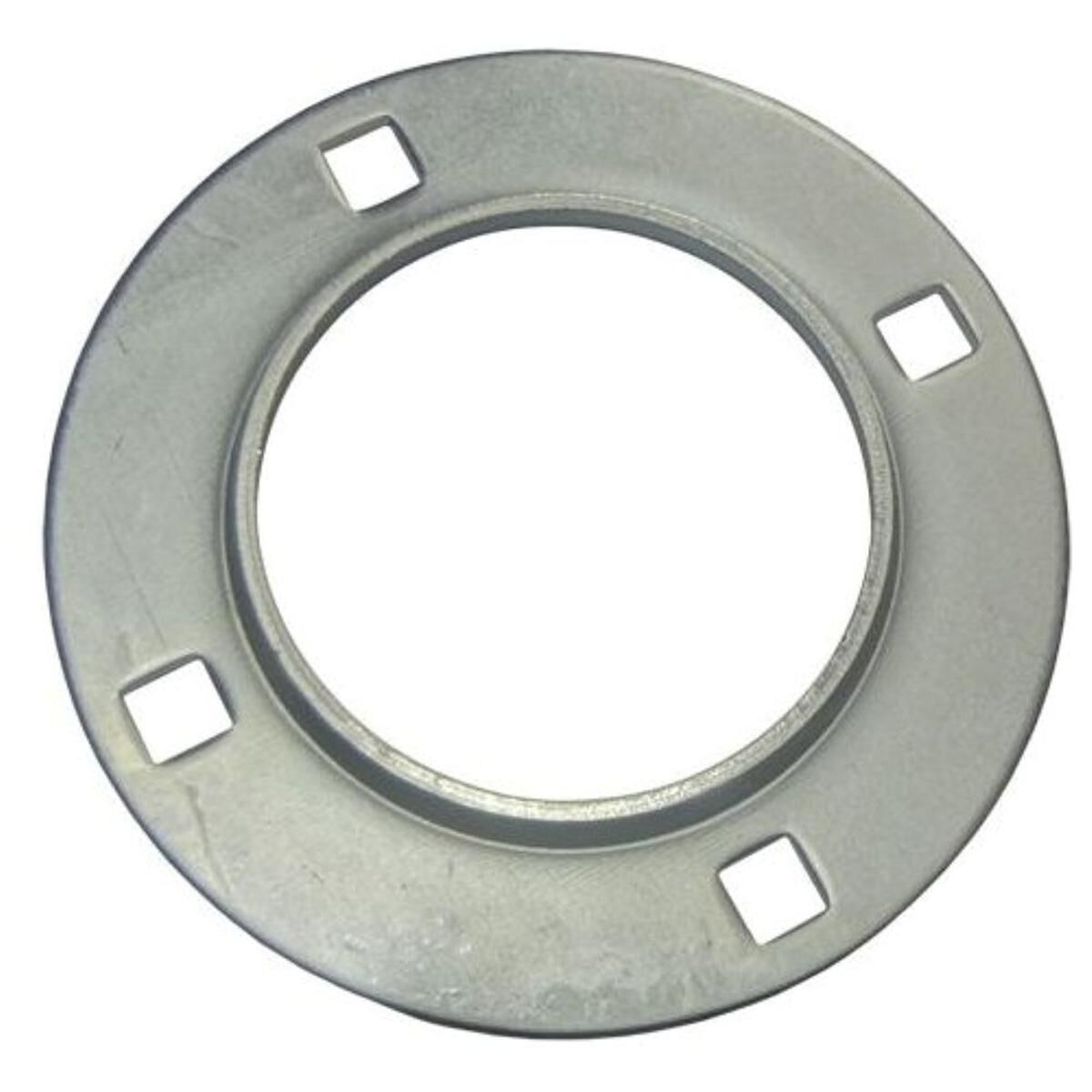 BEARING FLANGE HALF, 4 BOLT, ROUND, 100MM, , scaau_hi-res