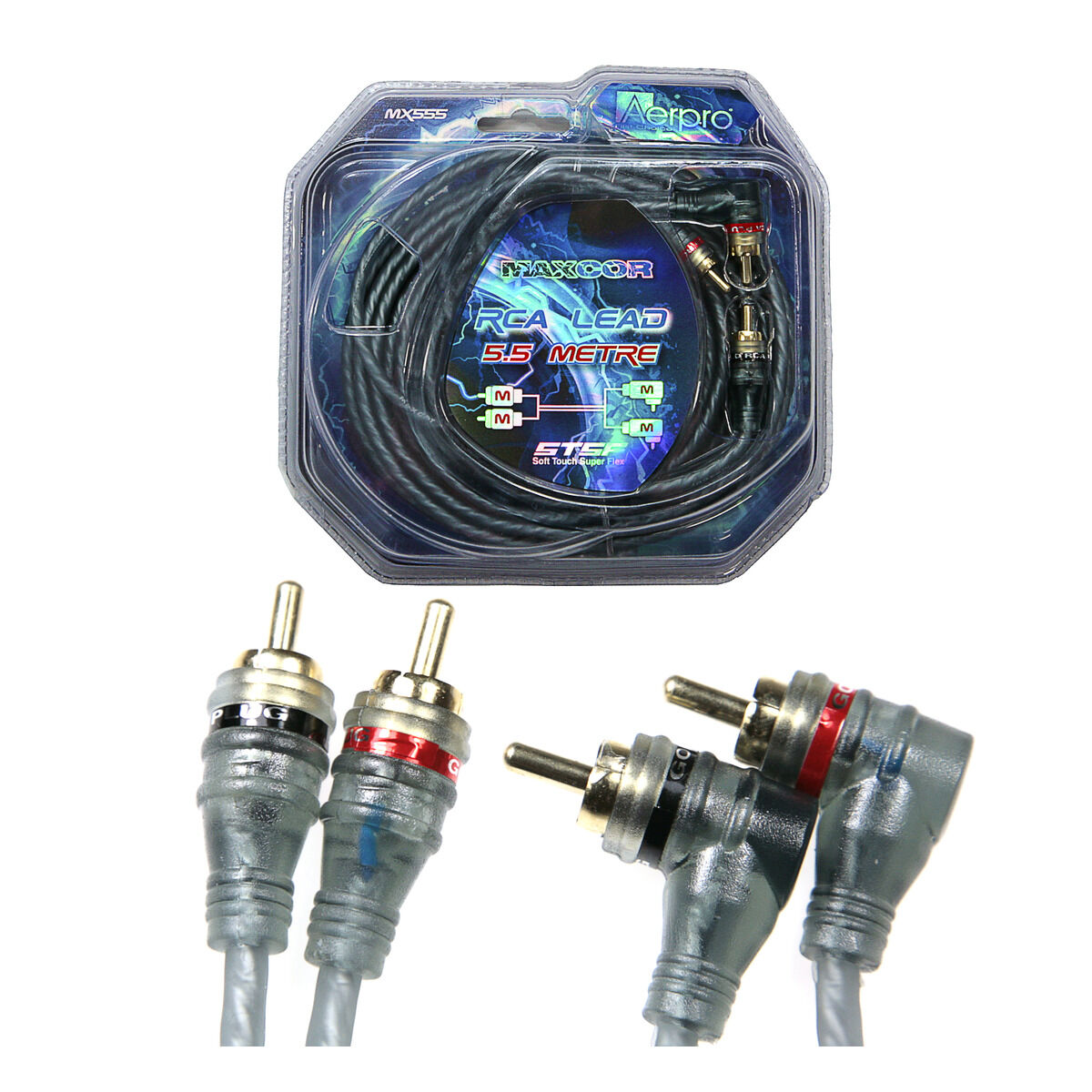 AERPRO - MAXCOR 5.5M RCA LEAD 2M-2M(R/A) - MX555, , scaau_hi-res