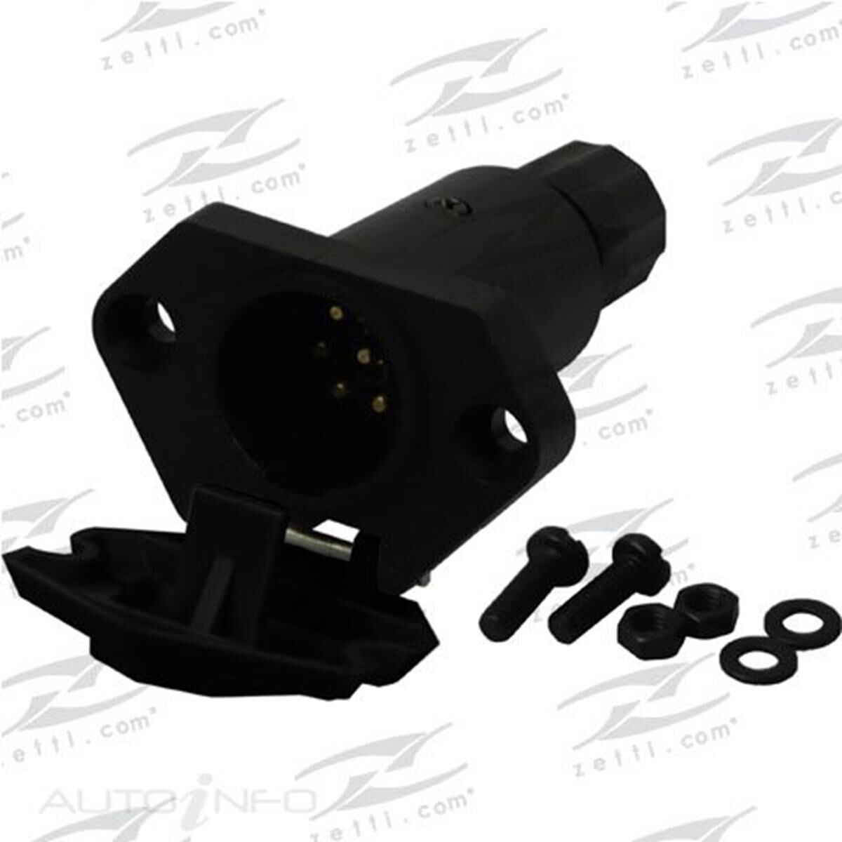 7 PIN SMALL ROUND CAR PLUG BLISTER PACK, , scaau_hi-res