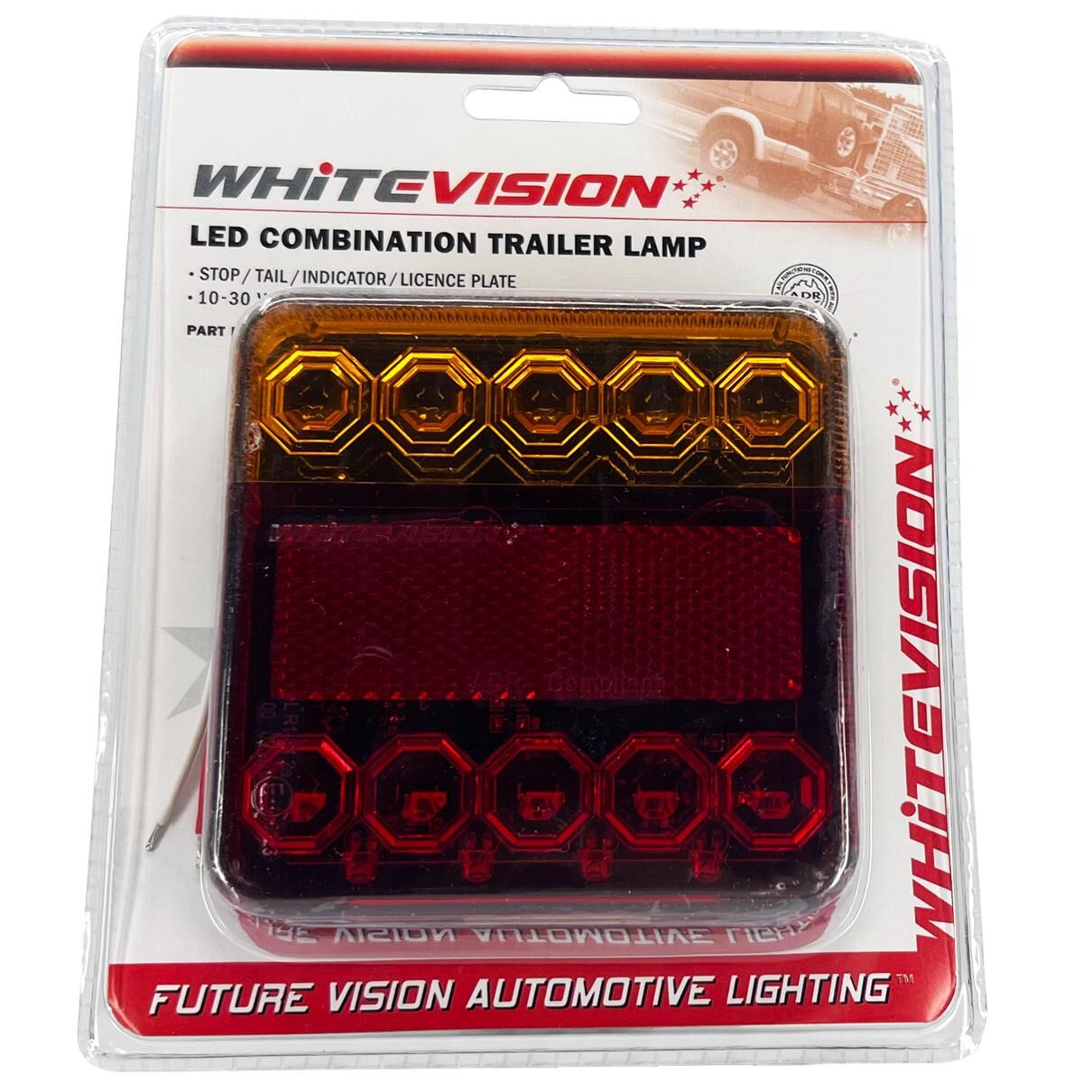 RIGHT HAND LED COMBO TRAILER LAMP - STOP / TAIL / INDICATOR/ LICENSE PLATE, , scaau_hi-res