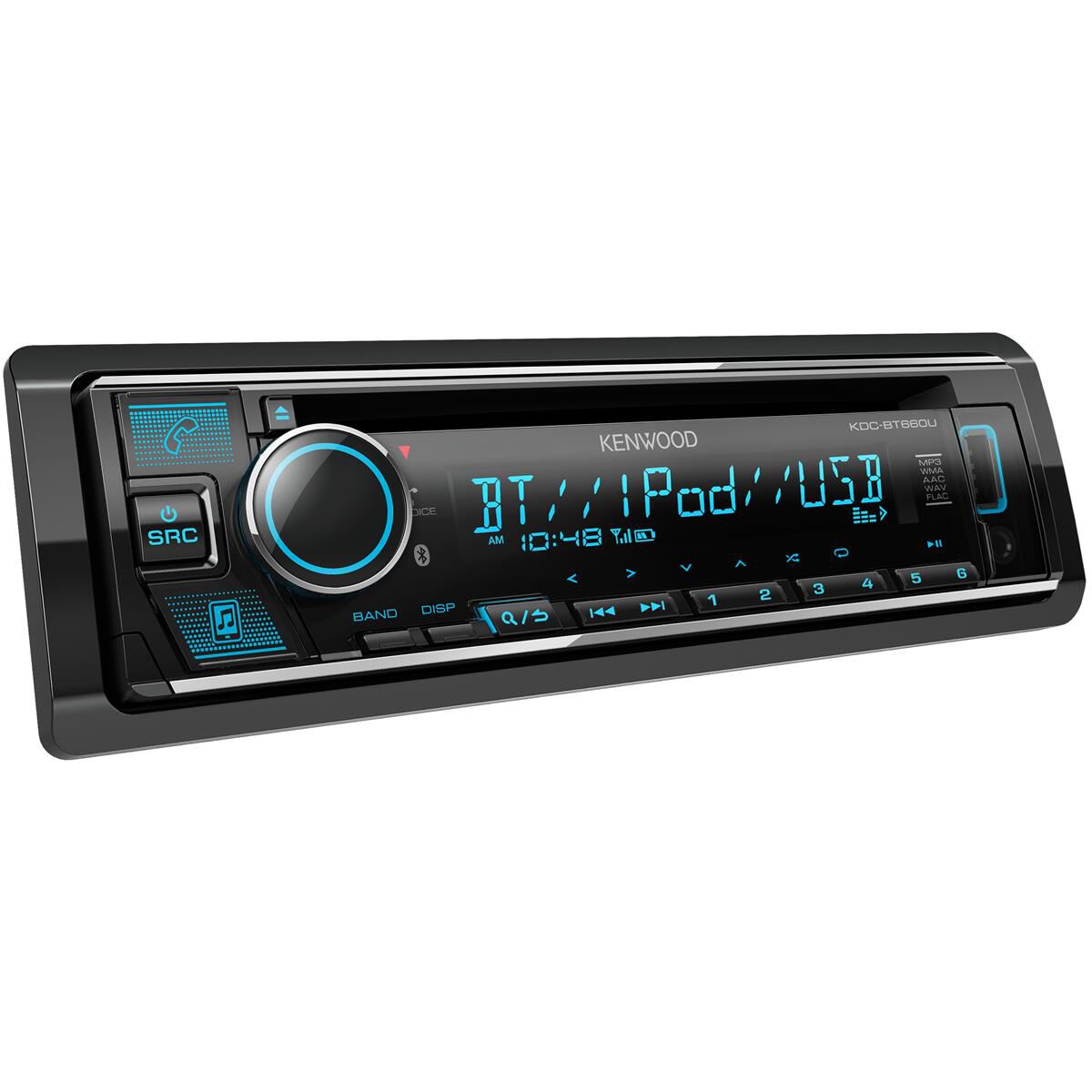 KENWOOD SINGLE DIN CD BLUETOOTH USB RECEIVER, , scaau_hi-res