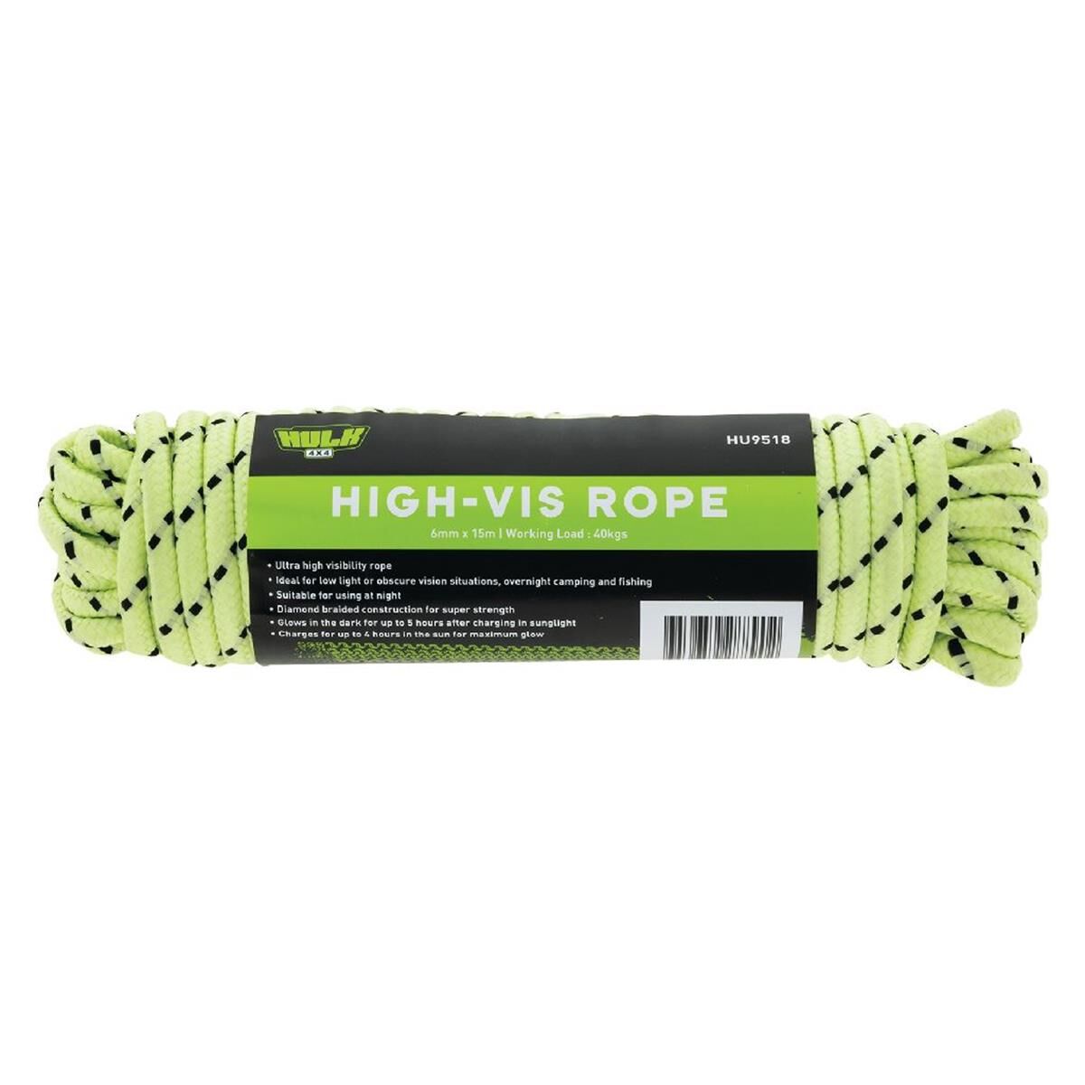 GLOW ROPE 15 METRE GLOWS IN DARK WORK LOAD 40KGS, , scaau_hi-res