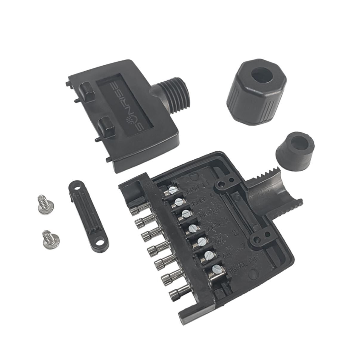 Sunrise 7 Pin Male Flat Trailer Plug, , scaau_hi-res