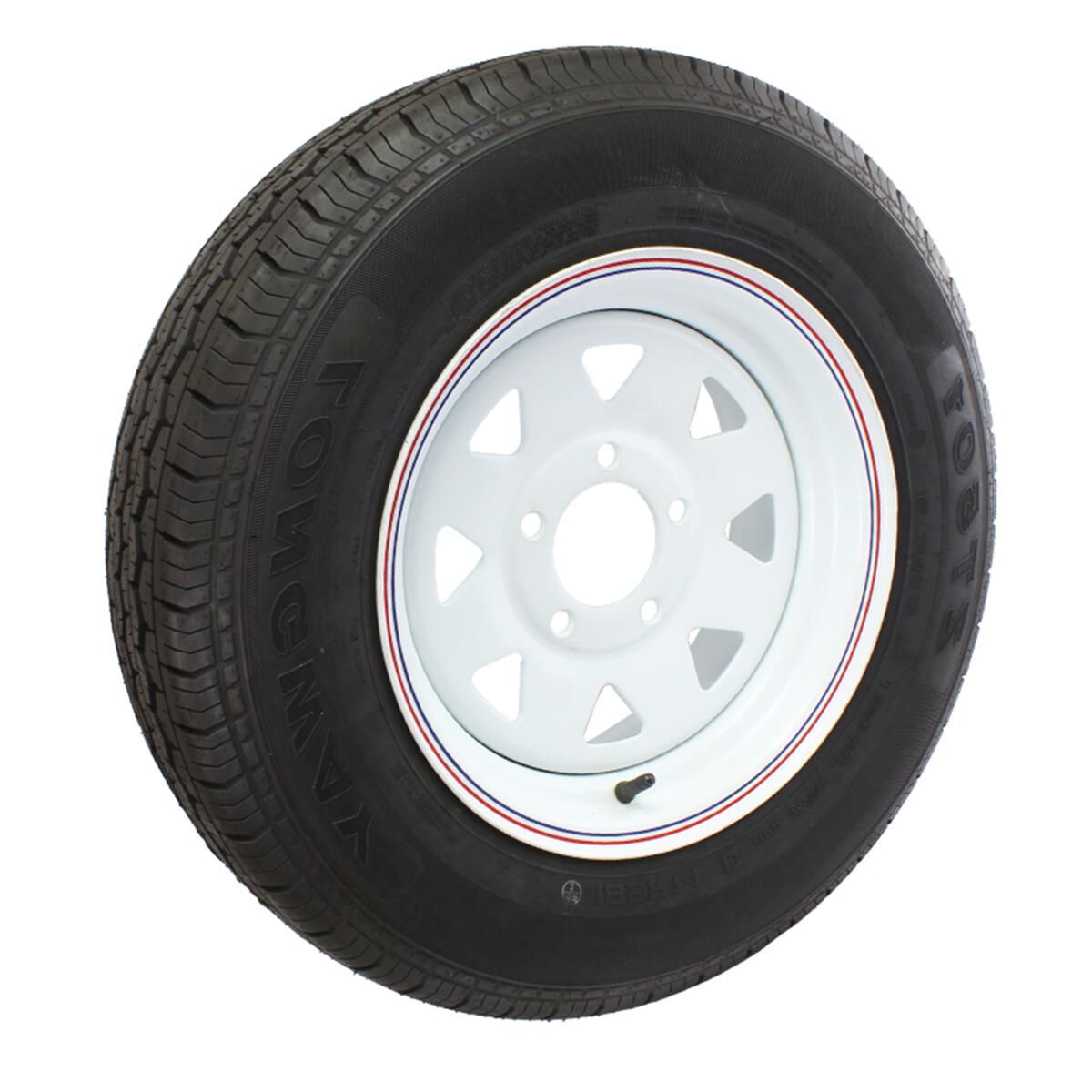 Sunrise Trailer 13" Wheel - Ford, 155R13LT White, , scaau_hi-res