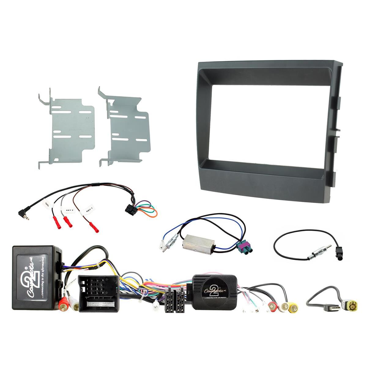 DOUBLE DIN INSTALL KIT TO SUIT PORSCHE PANAMERA - AMPLIFIED (BLACK), , scaau_hi-res