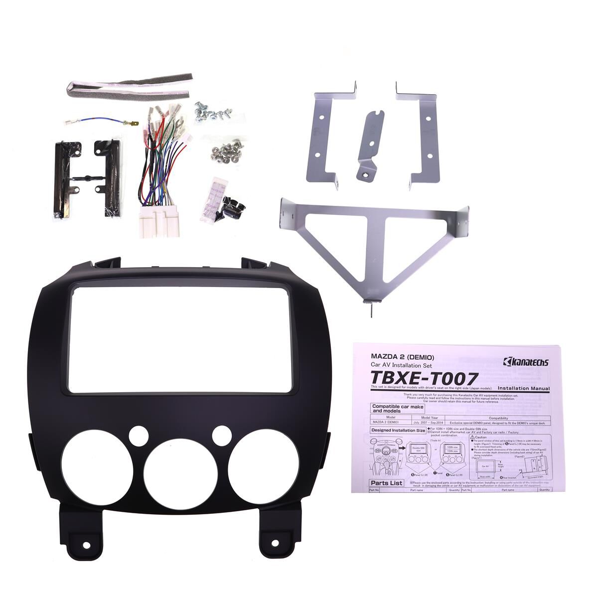 KANATECHS PROFESSIONAL INSTALL KIT TO SUIT MAZDA 2, , scaau_hi-res