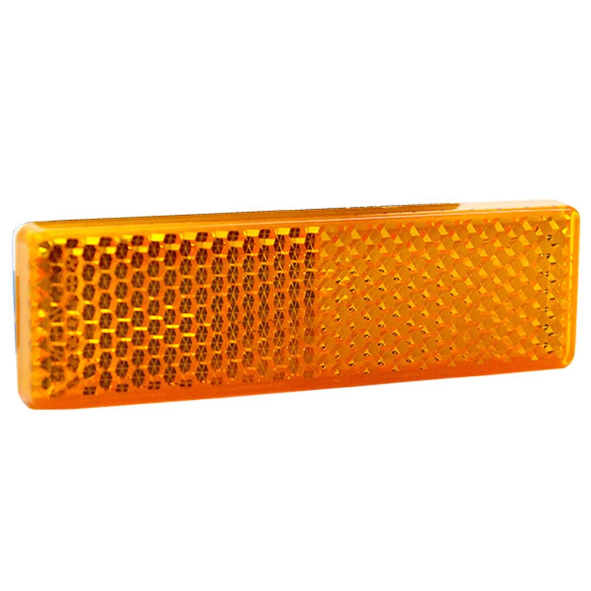 Sunrise Reflector Stick On Amber 75 x 22mm, , scaau_hi-res