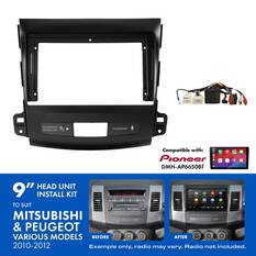 9" HEAD UNIT INSTALL KIT TO SUIT MITSUBISHI PEUGEOT 2010-2012, , scaau_hi-res