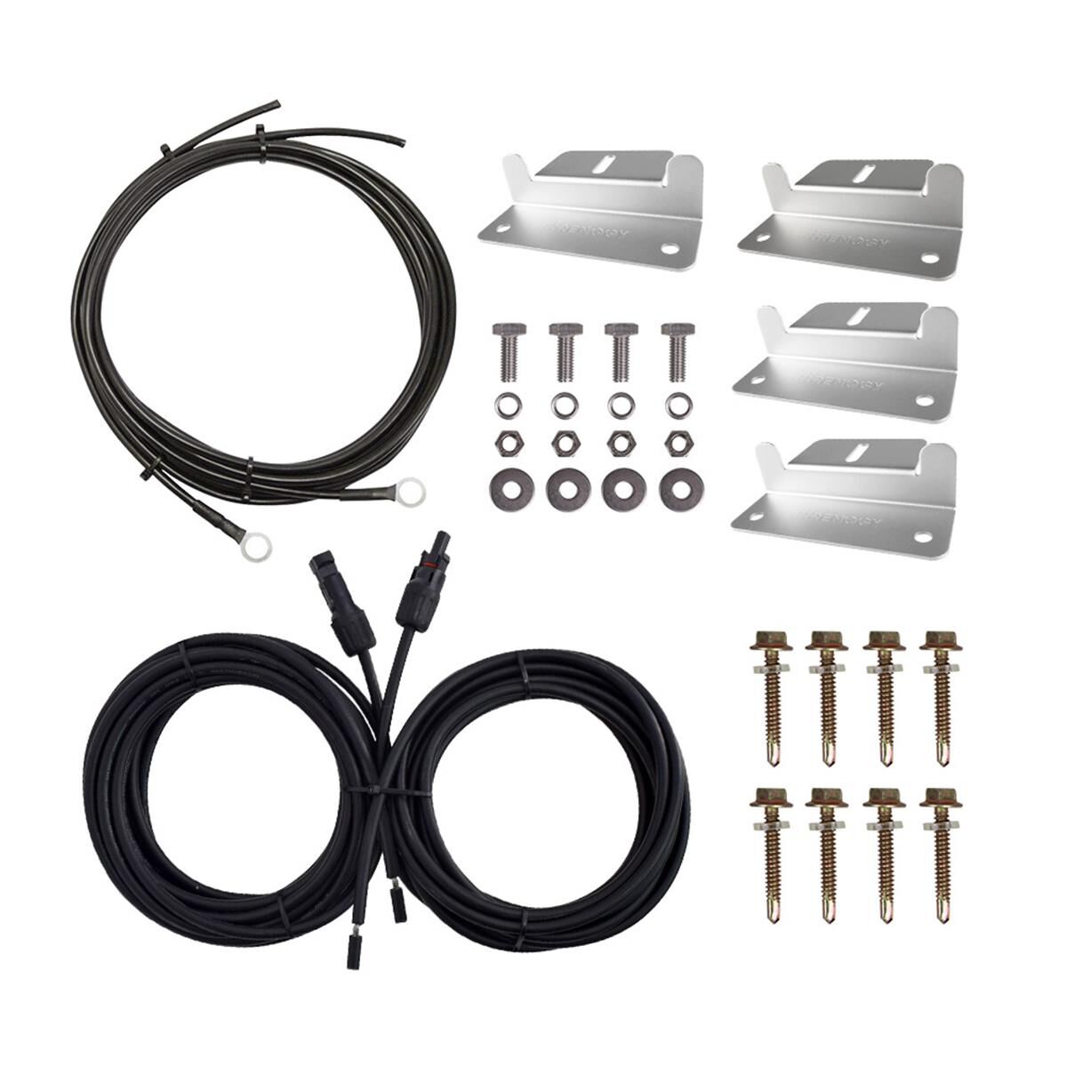 WIRING AND MOUNTING KIT FOR 100W SOLAR SETUP, , scaau_hi-res