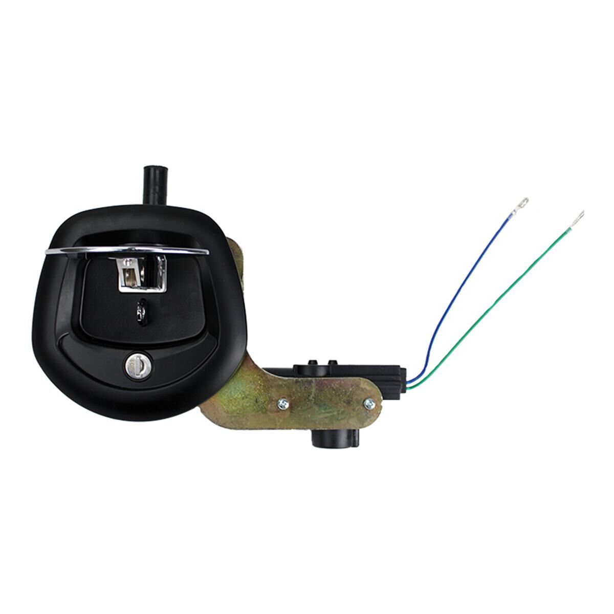 Sunrise T Lock Whale Tail Chrome Handle Black Housing Central Locking 12V, , scaau_hi-res