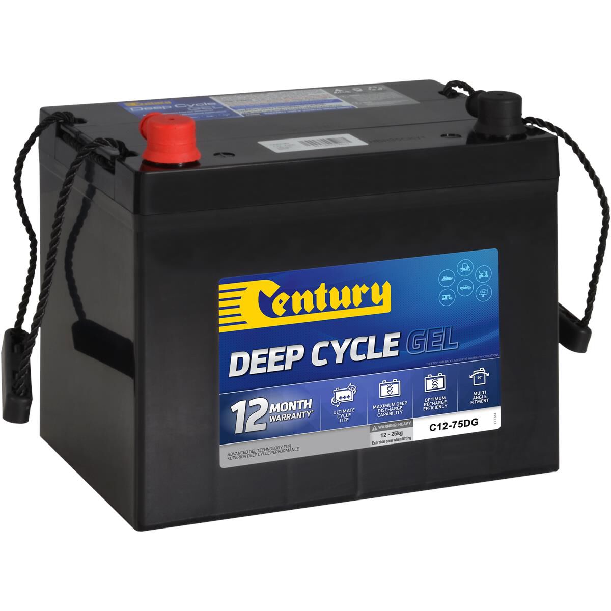 CENTURY GEL BATTERY - C12-75DG, , scaau_hi-res