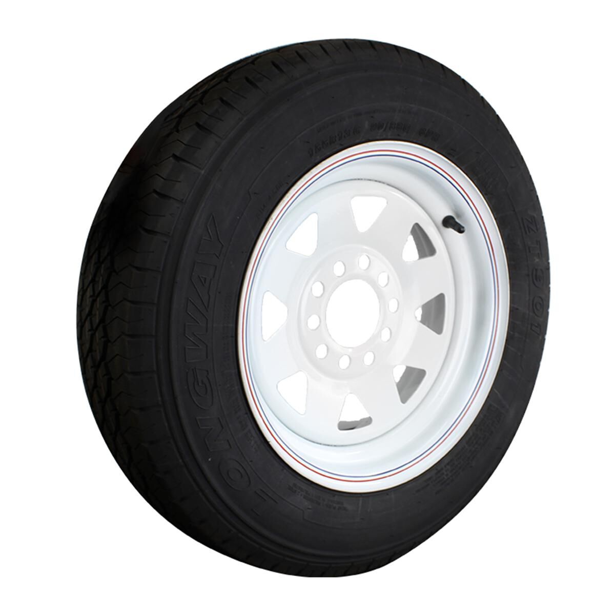 Sunrise Trailer 13" Wheel - Ford/HT, 155R13LT White, , scaau_hi-res