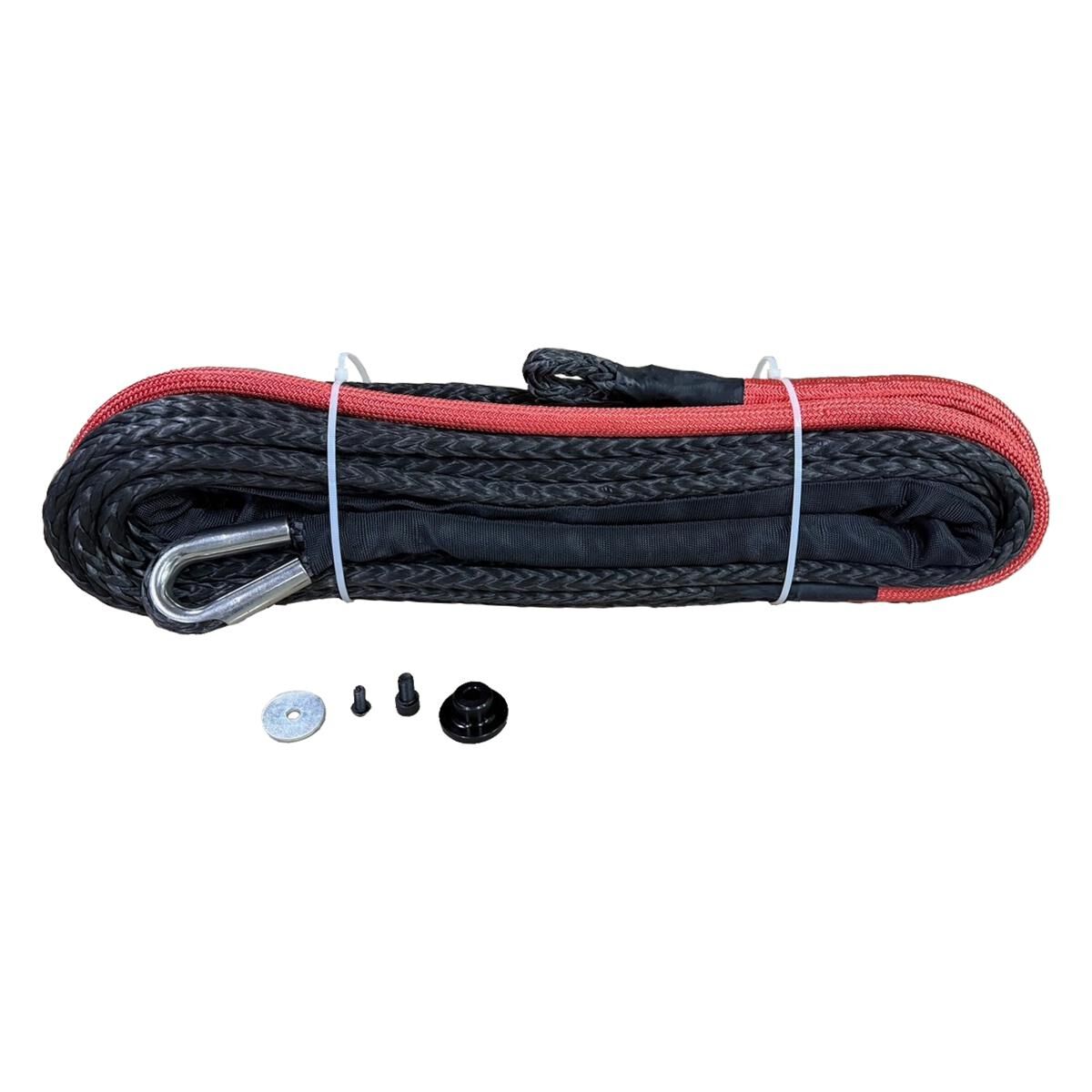 GENESIS SYNTH ROPE 12500S26M X 11MM BLACK WINCH ROPE, , scaau_hi-res
