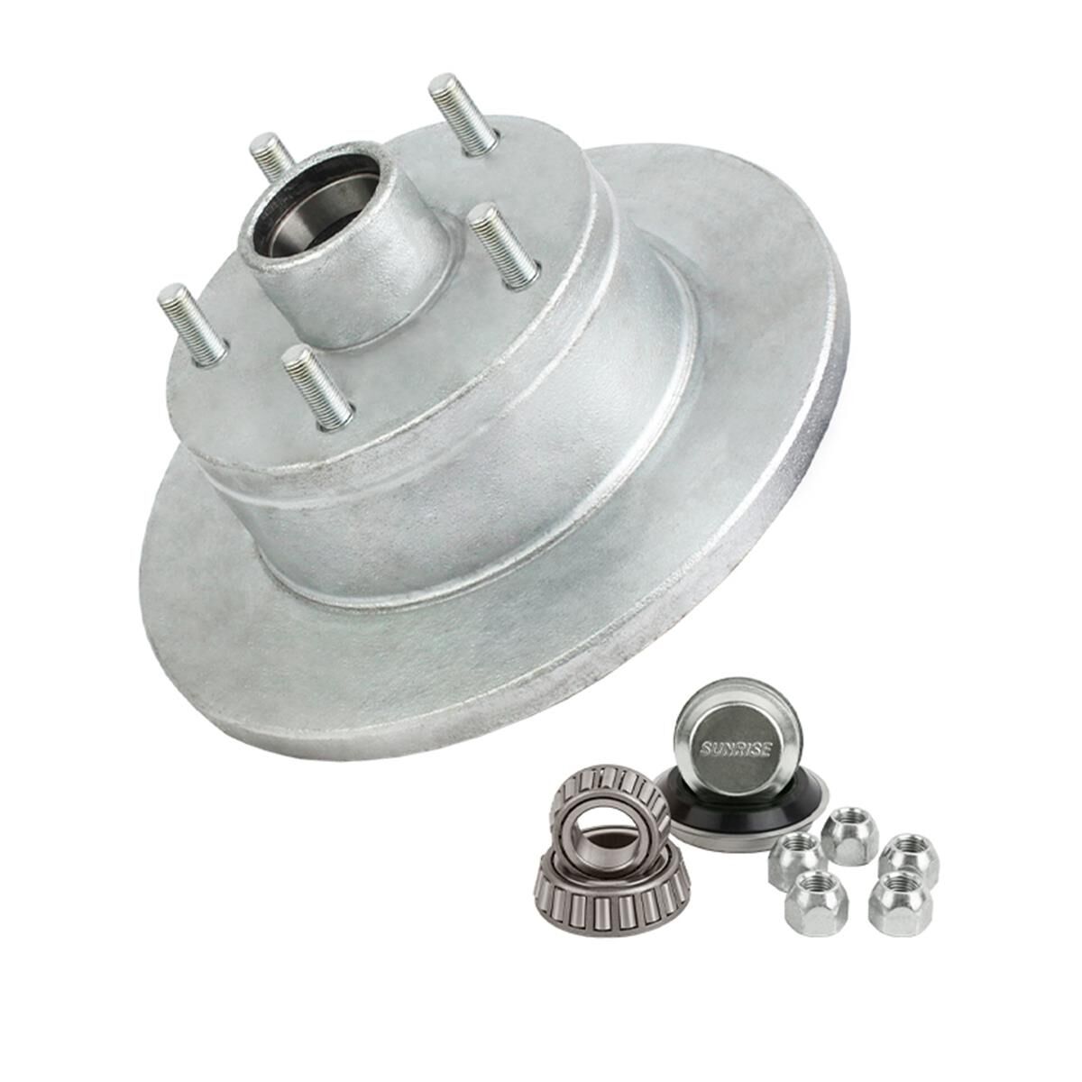 Sunrise Trailer Disc Hub Galvanised - Holden HT, LM, , scaau_hi-res
