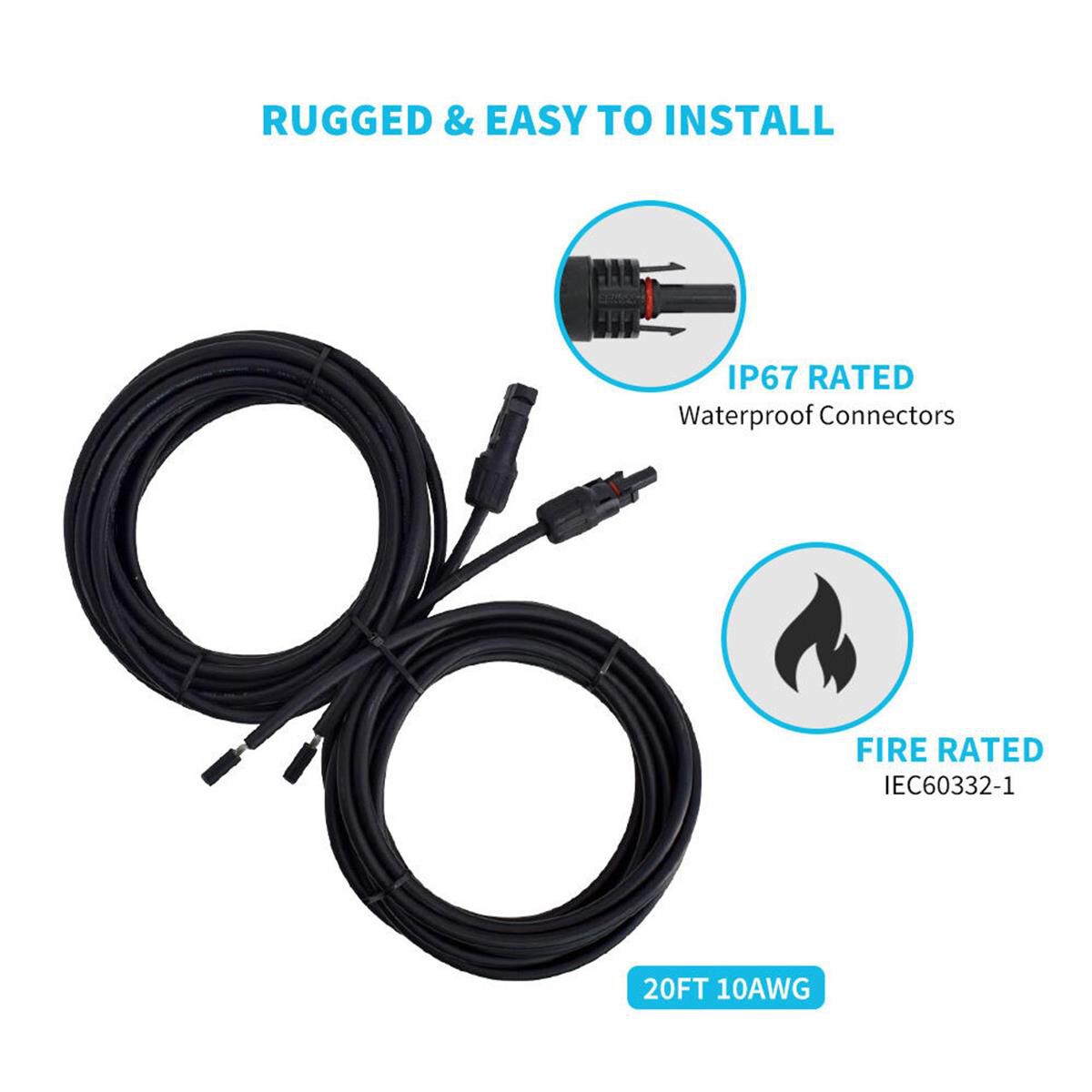 WIRING AND MOUNTING KIT FOR 100W SOLAR SETUP, , scaau_hi-res