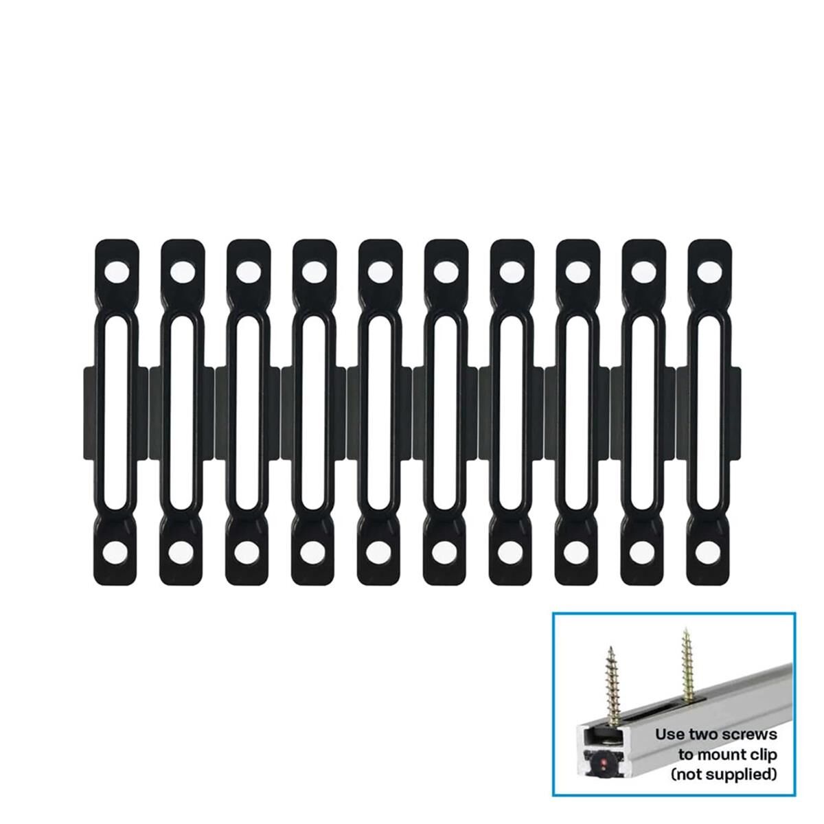 FLUSH MOUNT CLIPS FOR CAMP LIGHT BARS (10 PACK), , scaau_hi-res