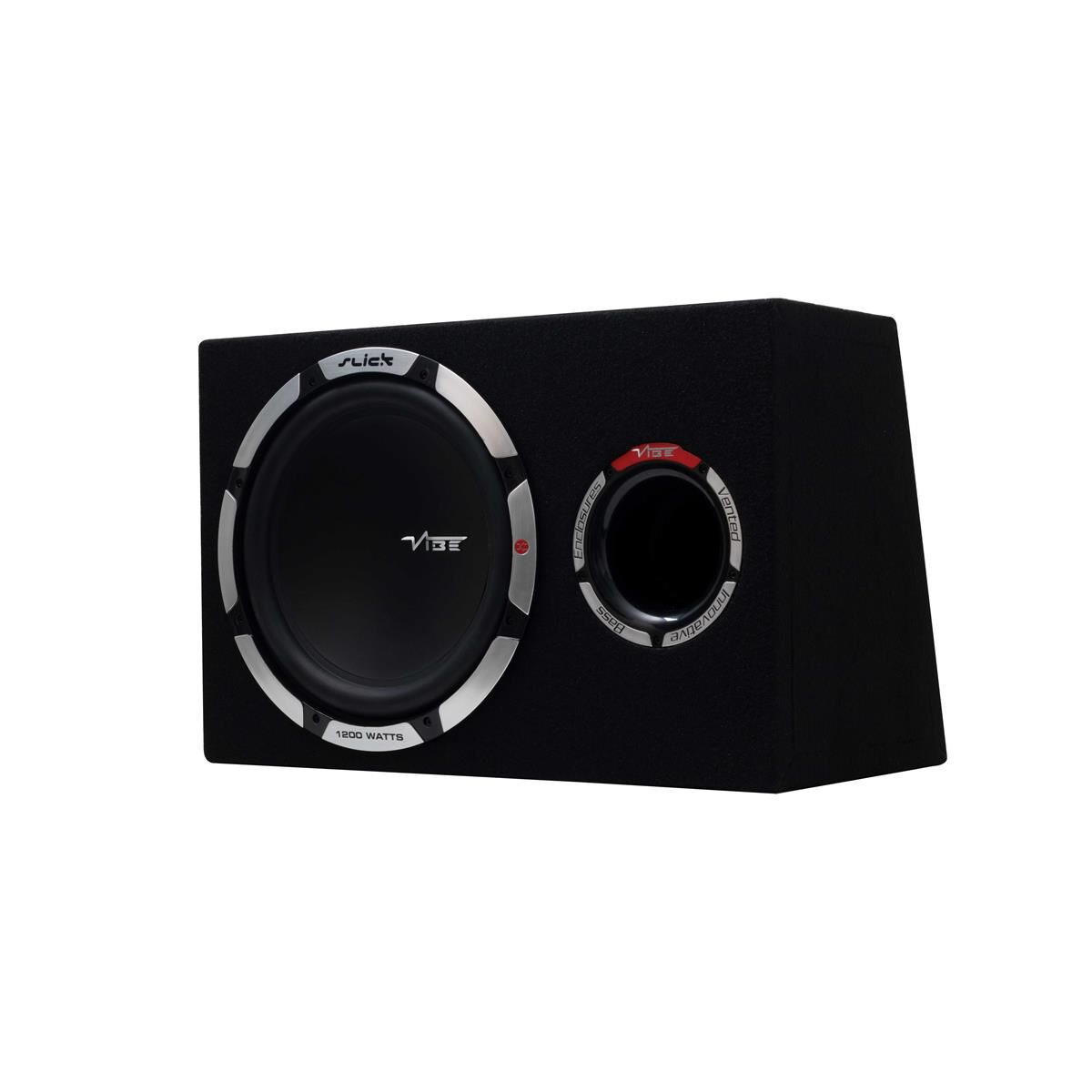 VIBE SLICK SINGLE VENTED COMPACT ENCLOSURE SINGLE 12" SUBWOOFER, , scaau_hi-res