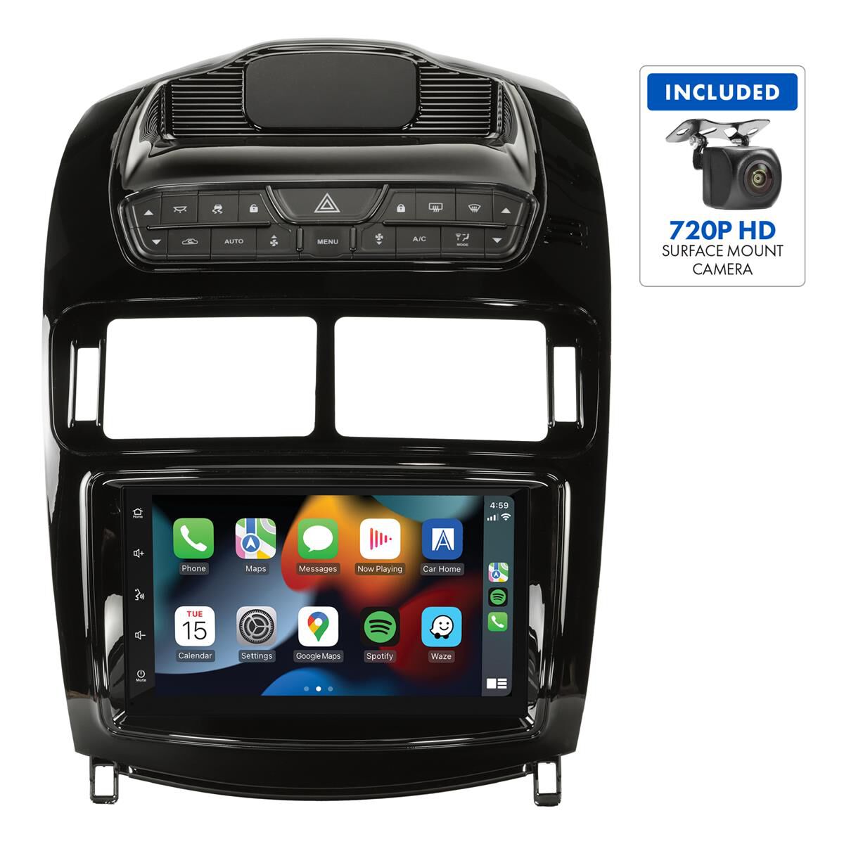 7" MULTIMEDIA RECEIVER TO SUIT FORD FALCON FG (GLOSS BLACK), , scaau_hi-res