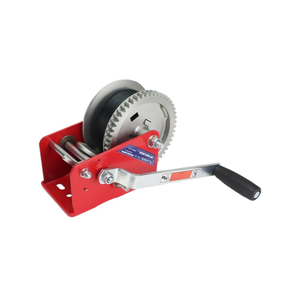Sunrise Hand Winch 1800lbs (817kg) Two Speed 8m Strap, , scaau_hi-res