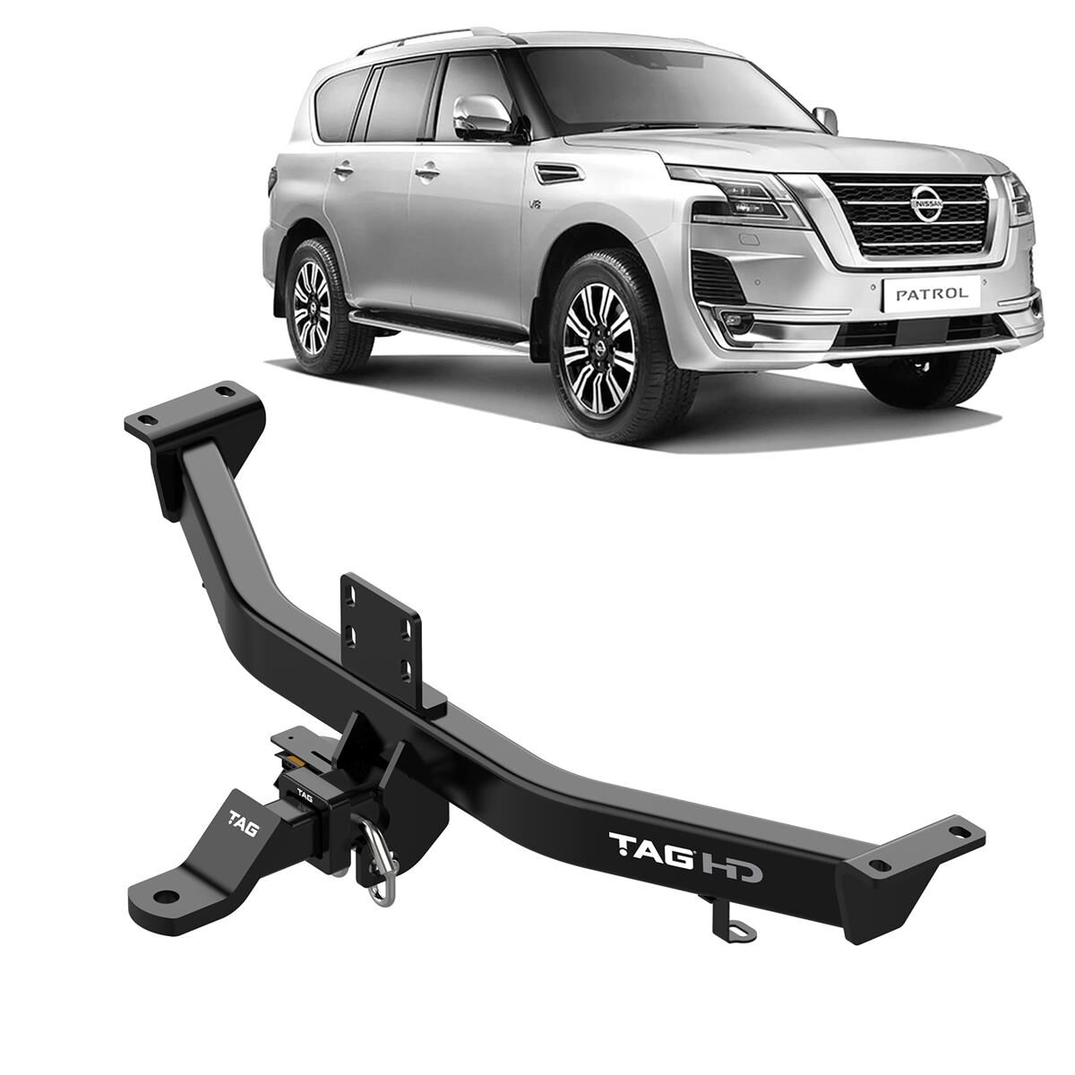 NISSAN PATROL Y62 SERIES 5 08/2019-ON POWDER COATED, , scaau_hi-res