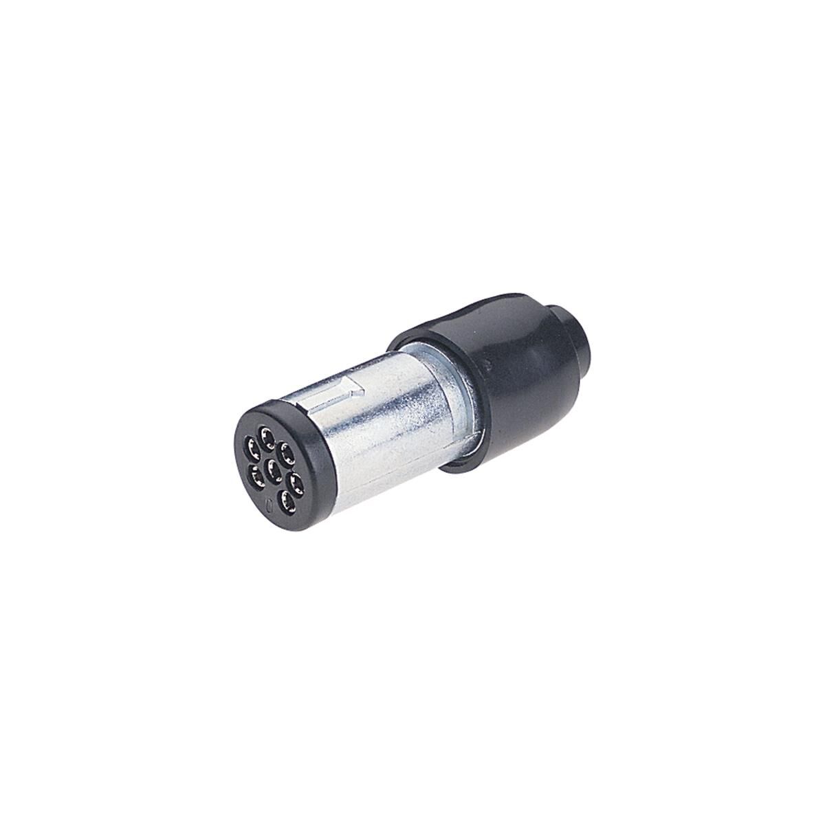 7 PIN SML RND METAL PLG BL, , scaau_hi-res