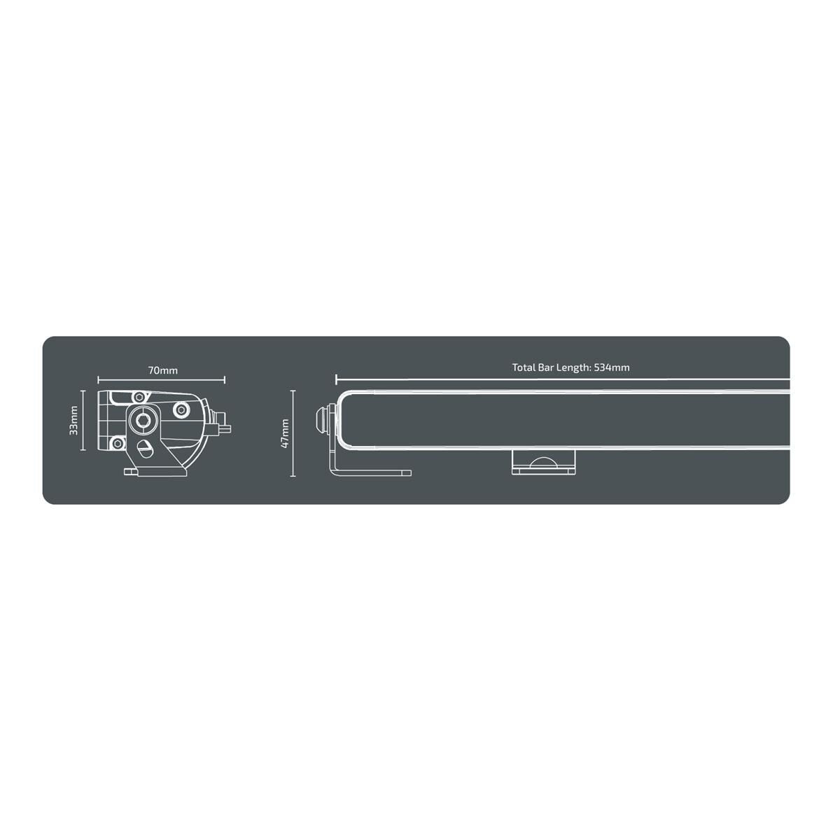 LED 21" SLIMLINE LIGHT BAR DOUBLE ROW - COMBO BEAM 12-24VOLT, , scaau_hi-res