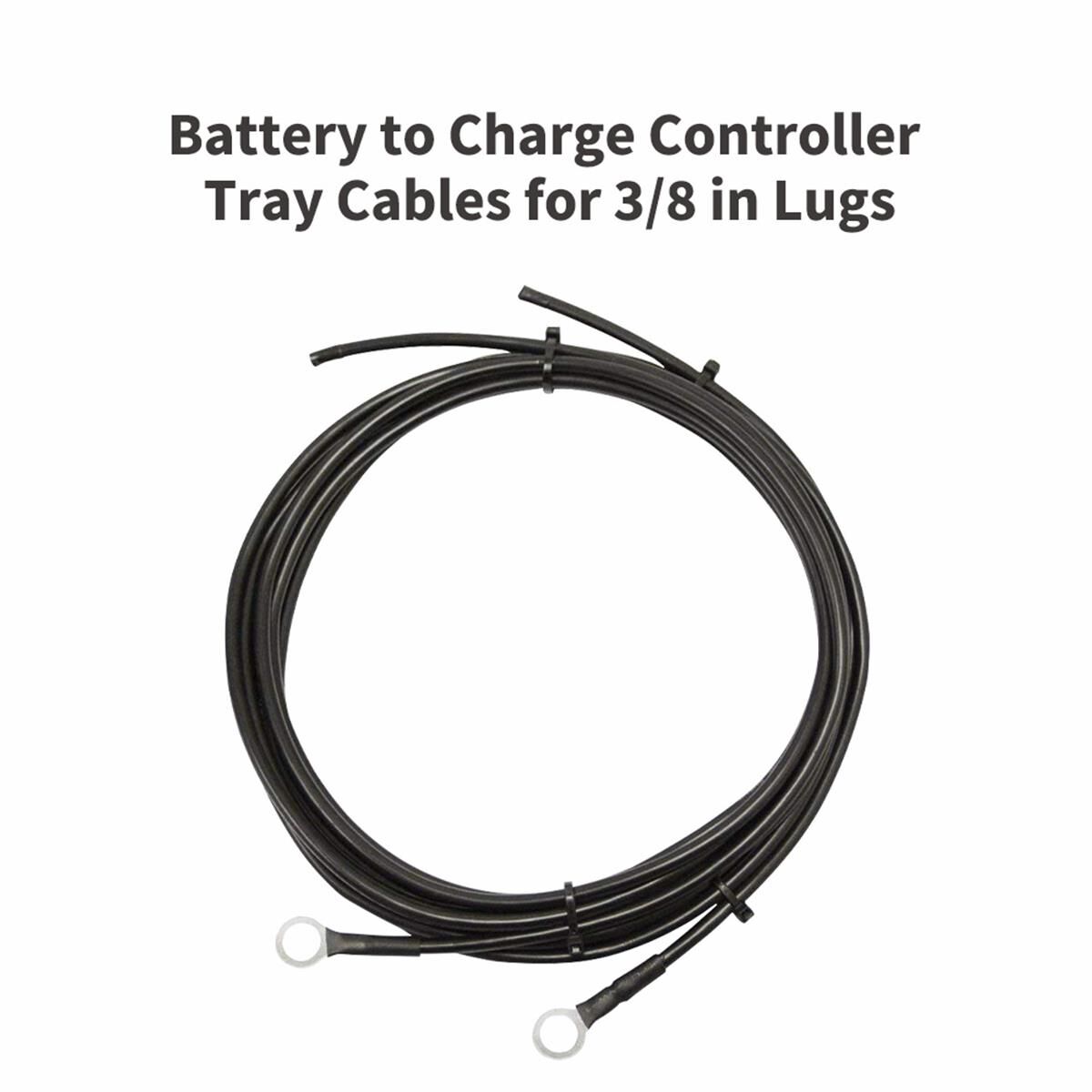 6 AWG BATTERY TO CHARGE CONTROLLER TRAY CABLES FOR 3/8 IN LUGS, , scaau_hi-res