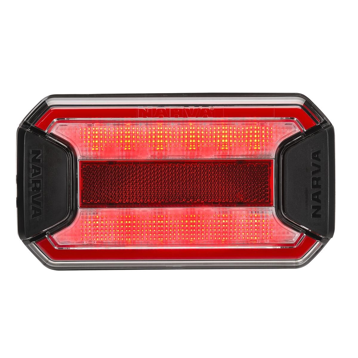 Narva 9-33 Volt LED Stop/Tail Lamp with In-Built Reflector, Clear Lens and 0.5m of Hard-Wired Cable, , scaau_hi-res