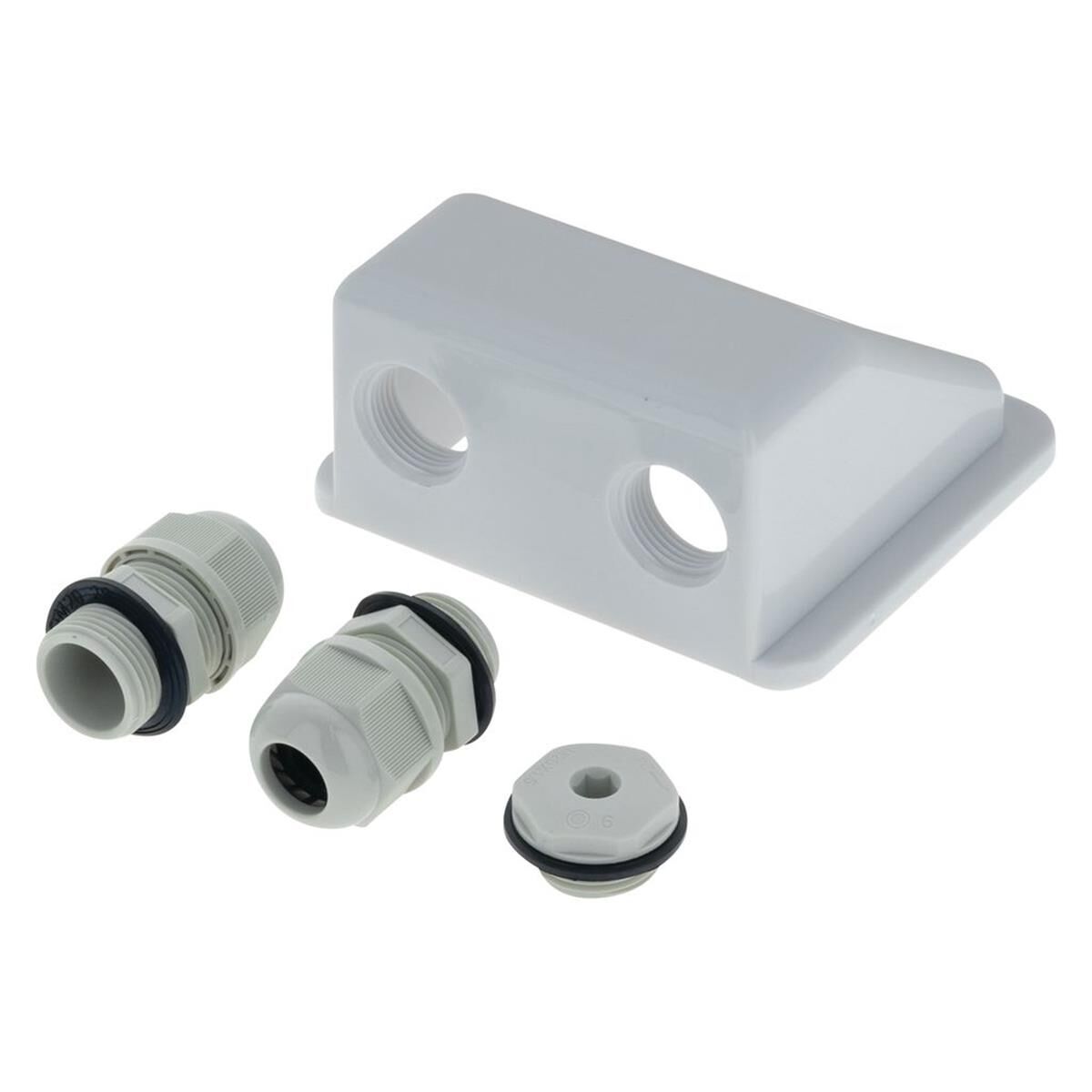 PKT 1 ABS SOLAR CABLE DUAL ENTRY POINT IP67 WHITE, , scaau_hi-res