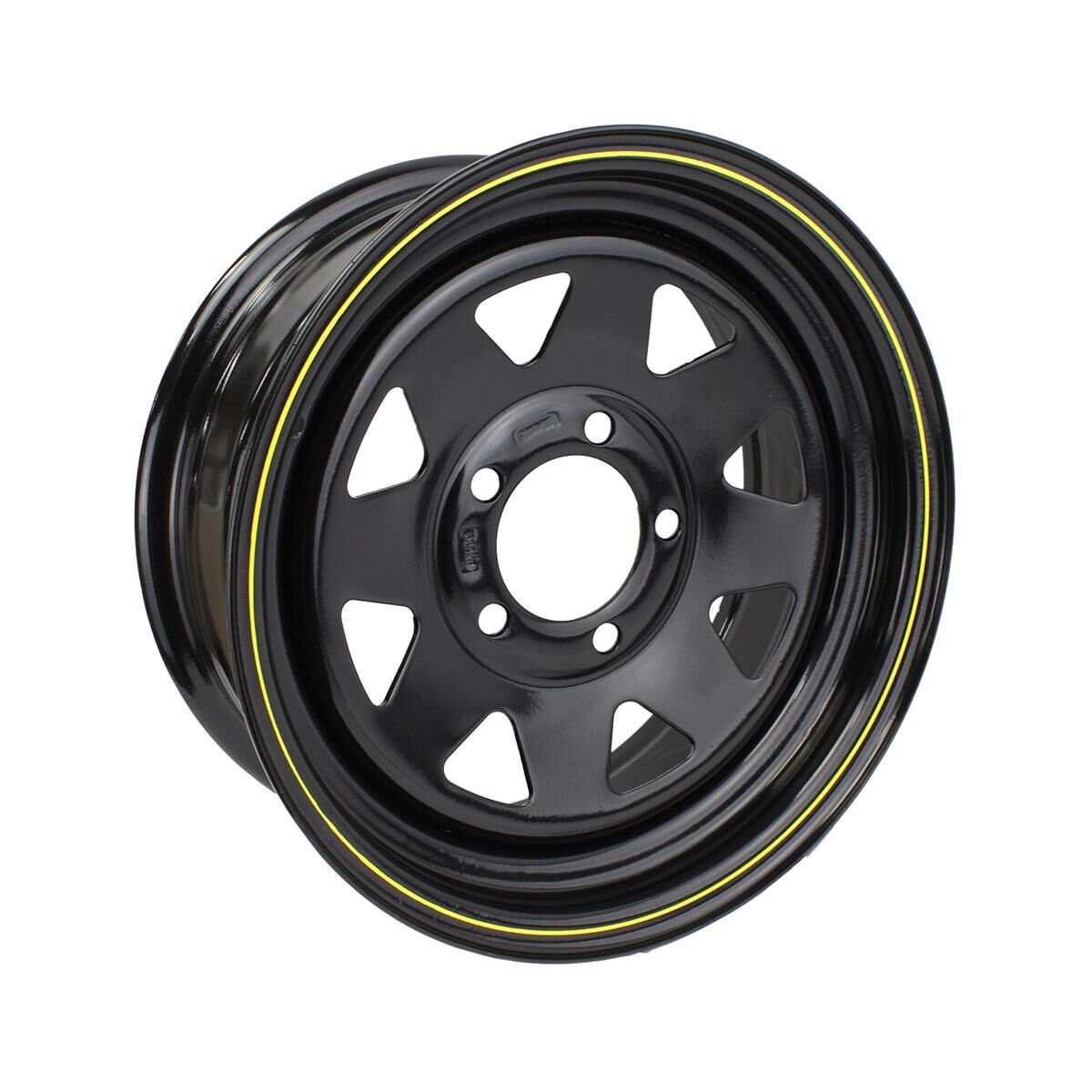 Sunrise Trailer 14" Sunraysia Steel Rim - Ford, Black Powder Coated, , scaau_hi-res