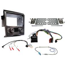DOUBLE DIN INSTALL KIT TO SUIT HOLDEN COMMODORE VE SERIES 1 DUAL ZONE CLIMATE CONTROL (GUNMETAL GREY), , scaau_hi-res