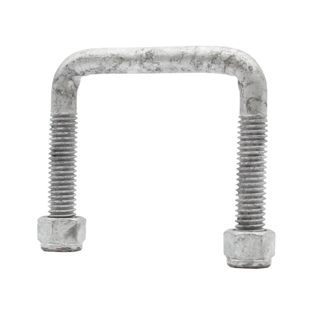 Sunrise U-Bolts with Nyloc Nut 1/2" Galvanised - 75mm Square, 75mm, , scaau_hi-res