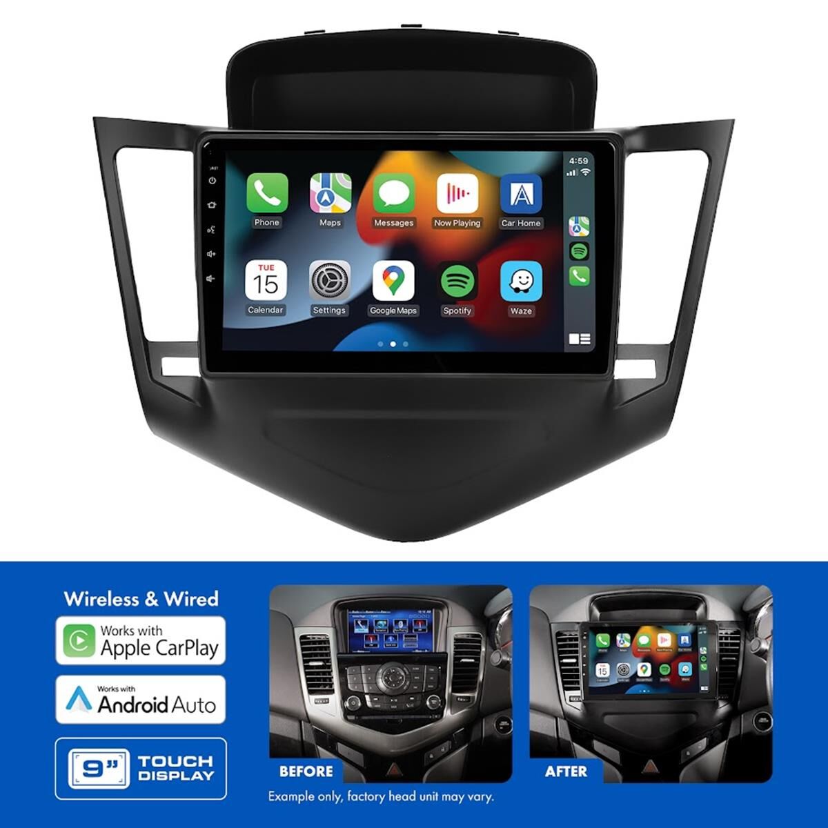 9" MULTIMEDIA RECEIVER TO SUIT HOLDEN CRUZE (2009-2016), , scaau_hi-res