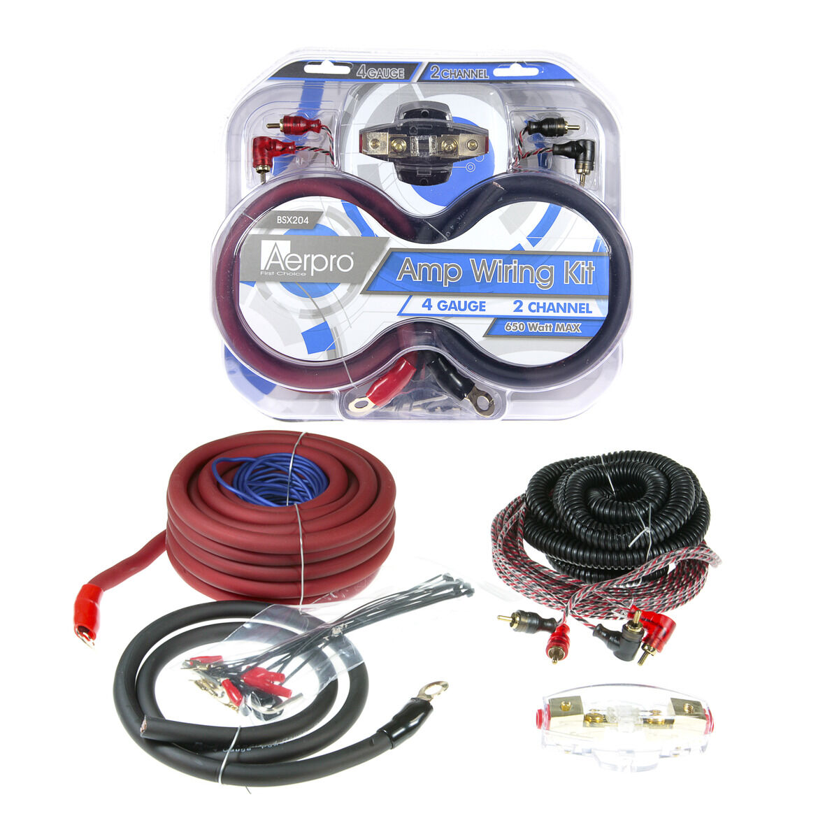 BASSIX 4GA 2 CHANNEL AMP INSTALL KIT, , scaau_hi-res