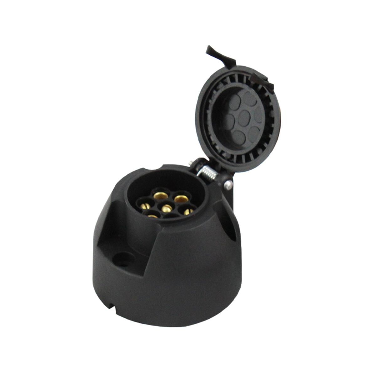 Sunrise Car 7 Pin Female Trailer Round Plug, , scaau_hi-res