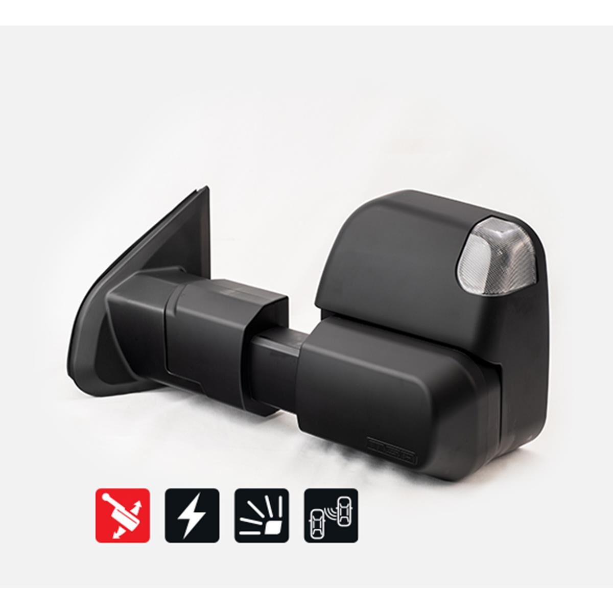 ISUZU DMAX SEPT 2020-CURRENT, BLACK, ELECTRIC, BSM, INDICATORS, POWERFOLD, , scaau_hi-res