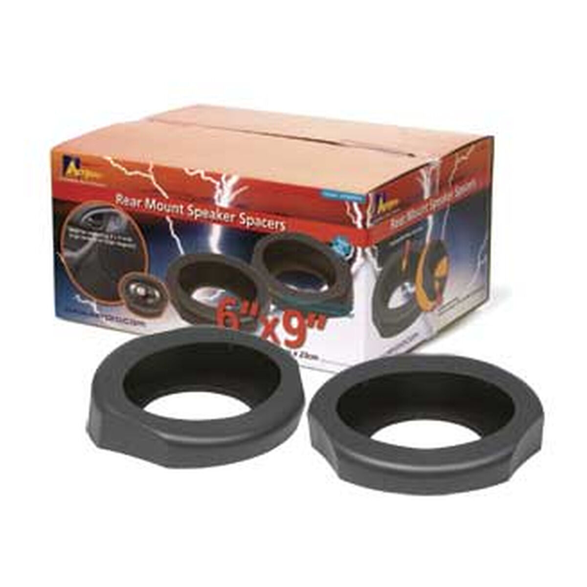 6 X 9"REAR MOUNT ANGLED SPACERS (GREY), , scaau_hi-res