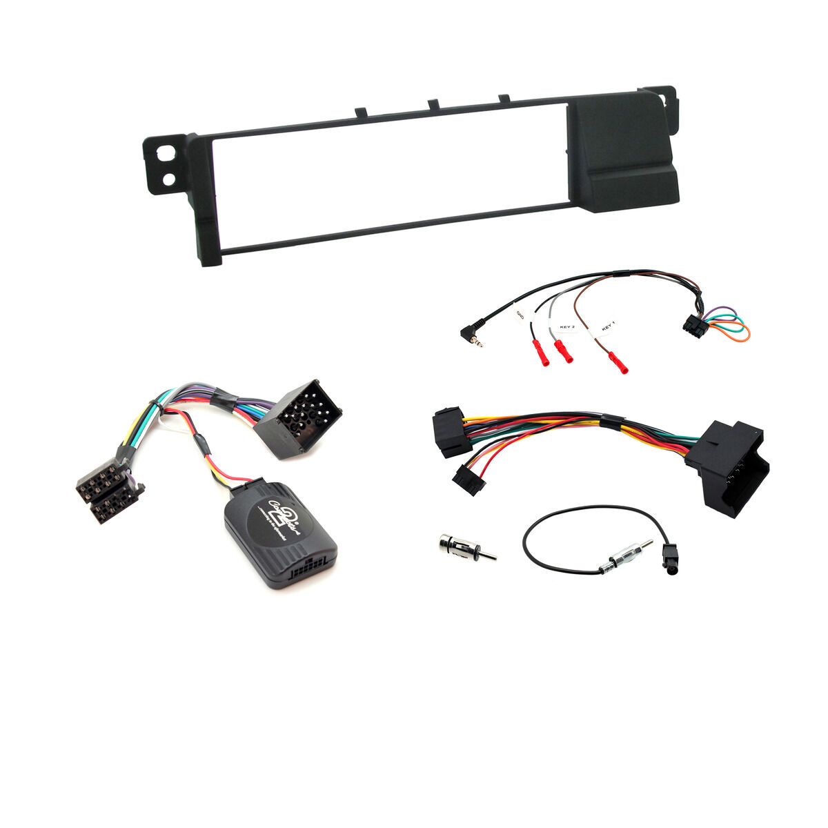 INSTALL KIT TO SUIT BMW 3 SERIES E46 (BLACK), , scaau_hi-res