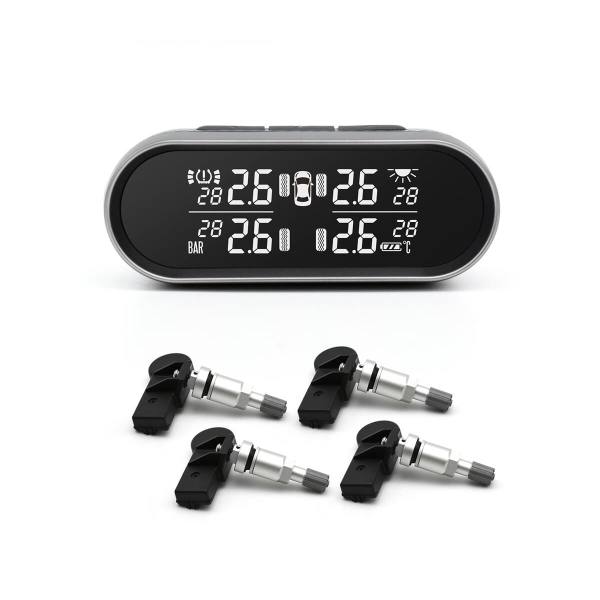 Promata Mata 2 EZsync Wireless Pairing Tyre Pressure Monitor - 4 Internal Sensors 10 Meters 10 Meters, , scaau_hi-res