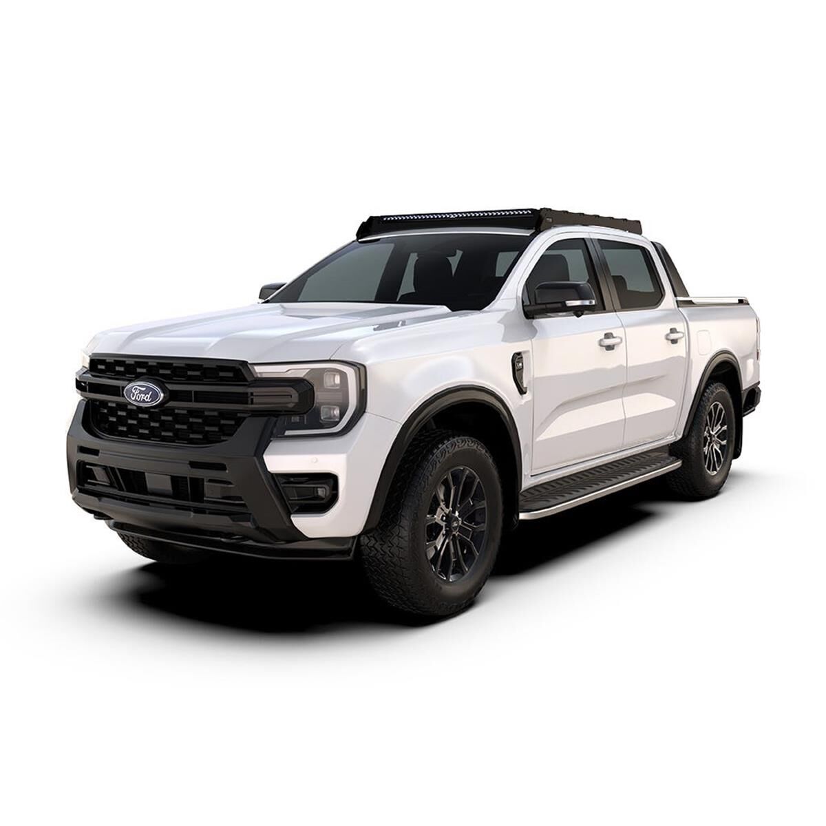 FRONT RUNNER FORD RANGER T6.2 WILDTRAK/RAPTOR DOUBLE CAB (2022-CURRENT) SLIMSPORT ROOF RACK KIT / LIGHTBAR READY, , scaau_hi-res