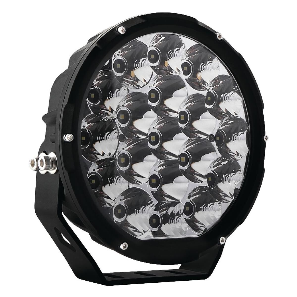 7" RND LED DRIVING LAMP DRIVNG BEAM 9-36V 106W 19 LED's BLACK 11,000Lms, , scaau_hi-res